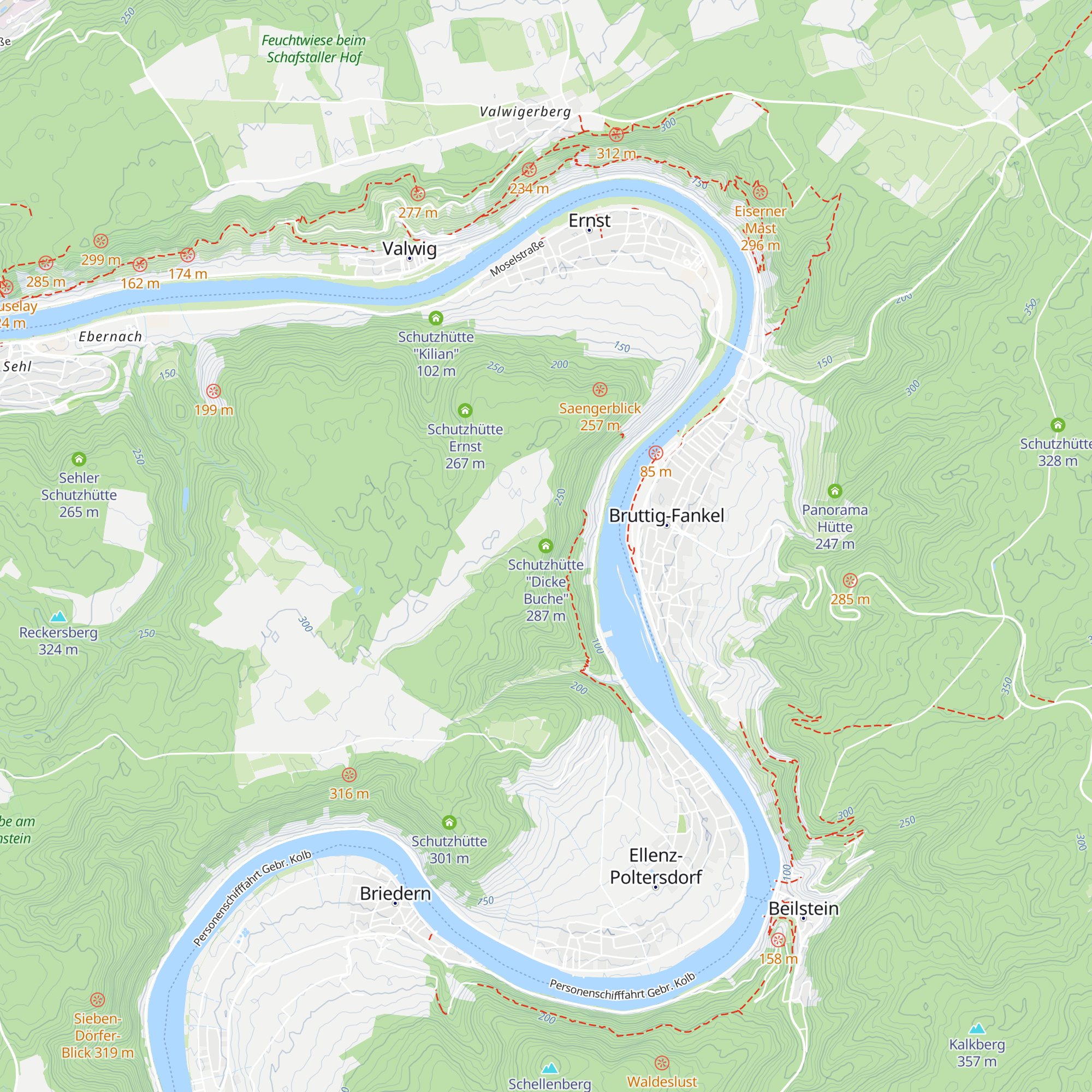 Schutzhütte "Dicke Buche" map
