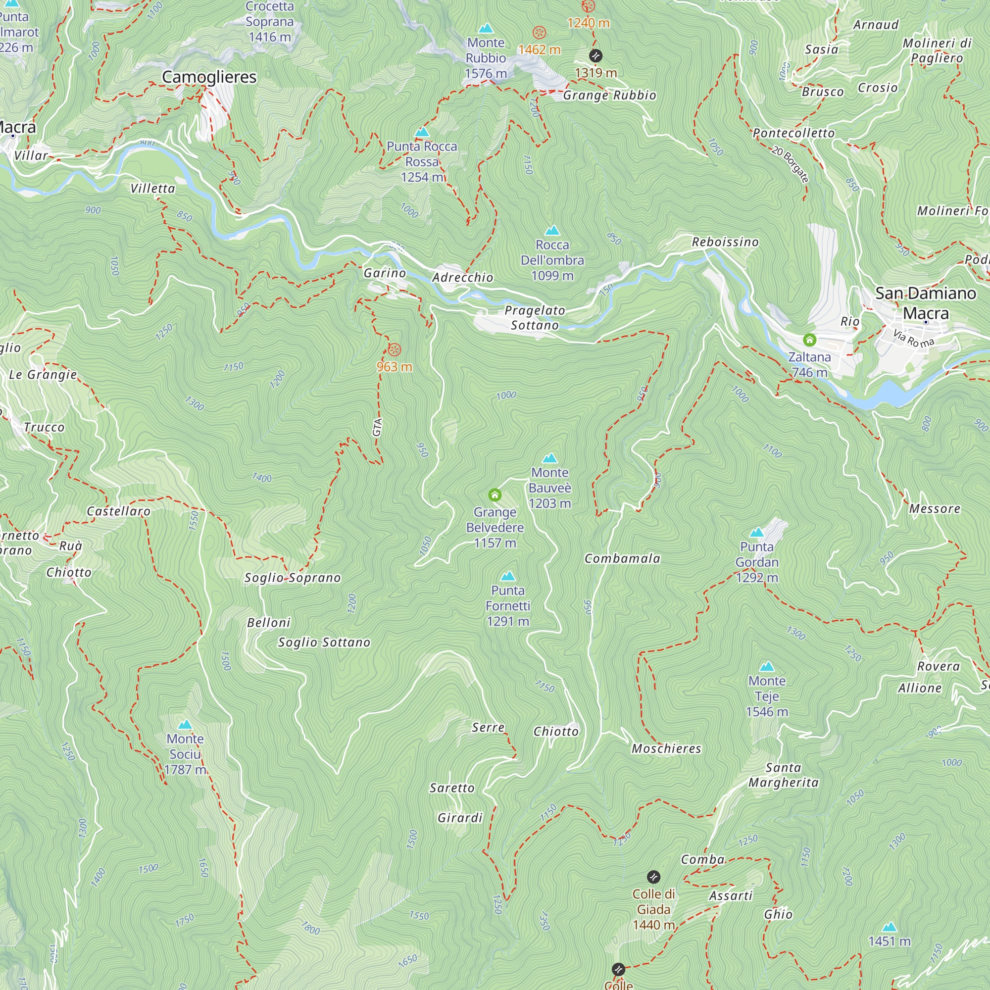 Grange Belvedere map