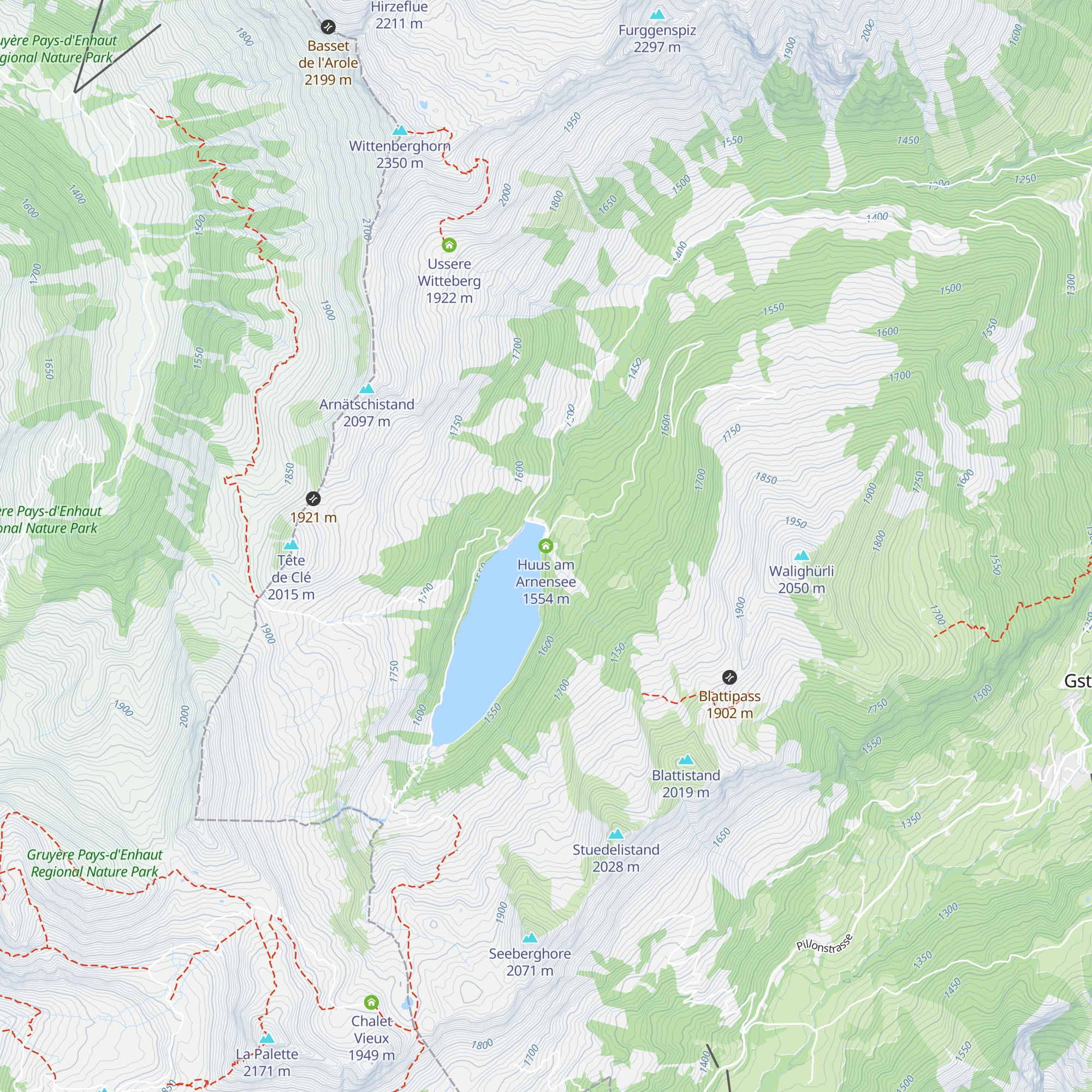 Huus am Arnensee map