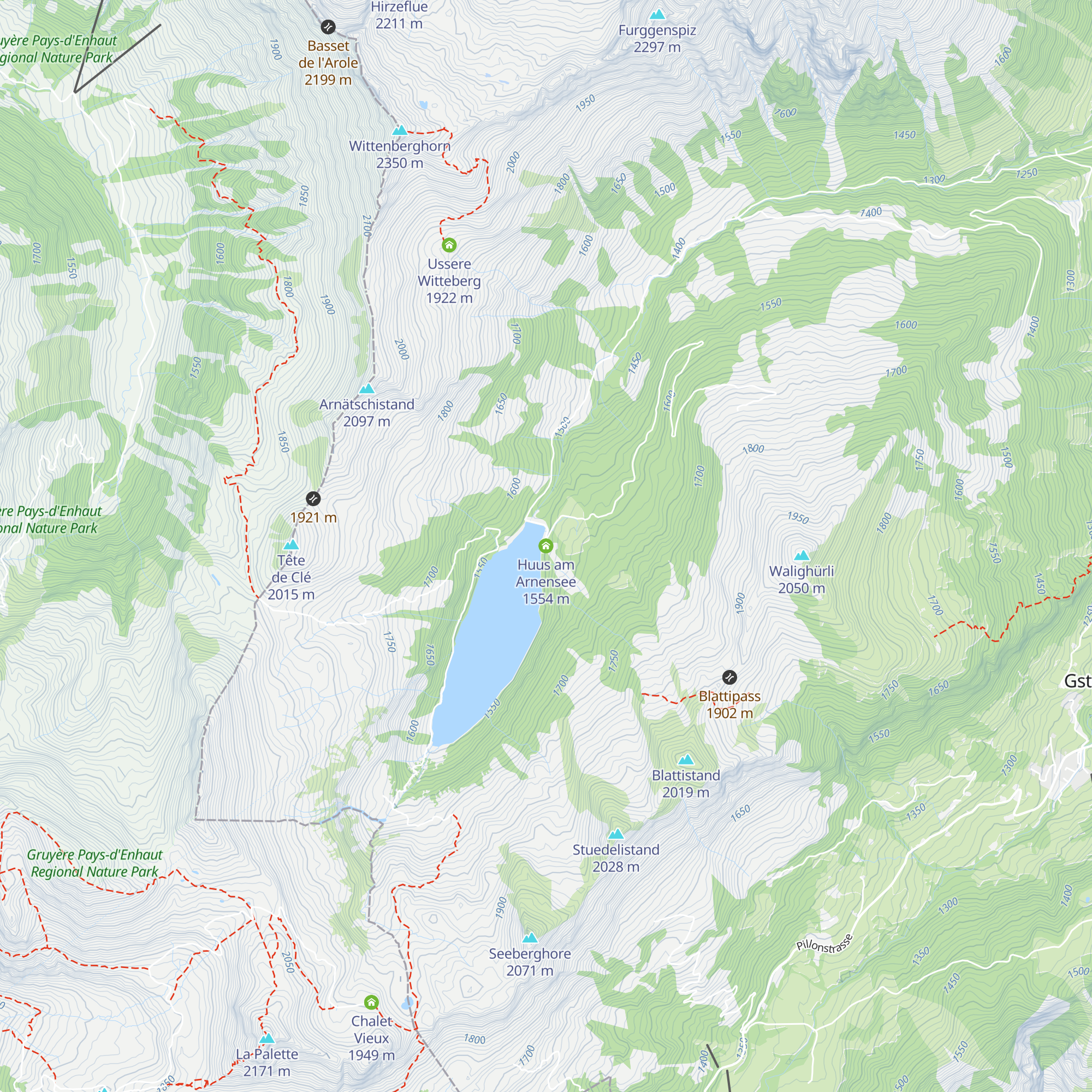 Huus am Arnensee map