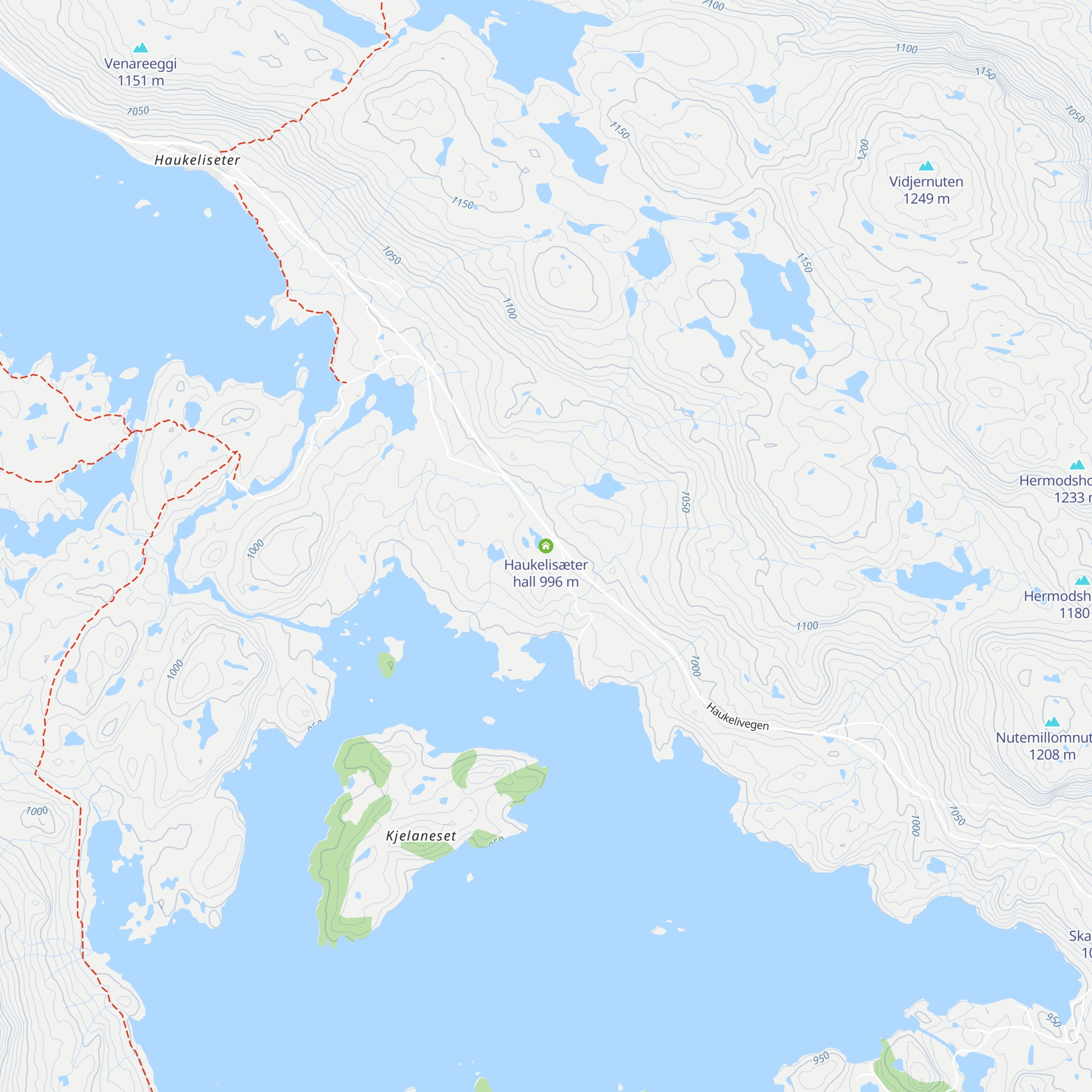 Haukelisæter hall map