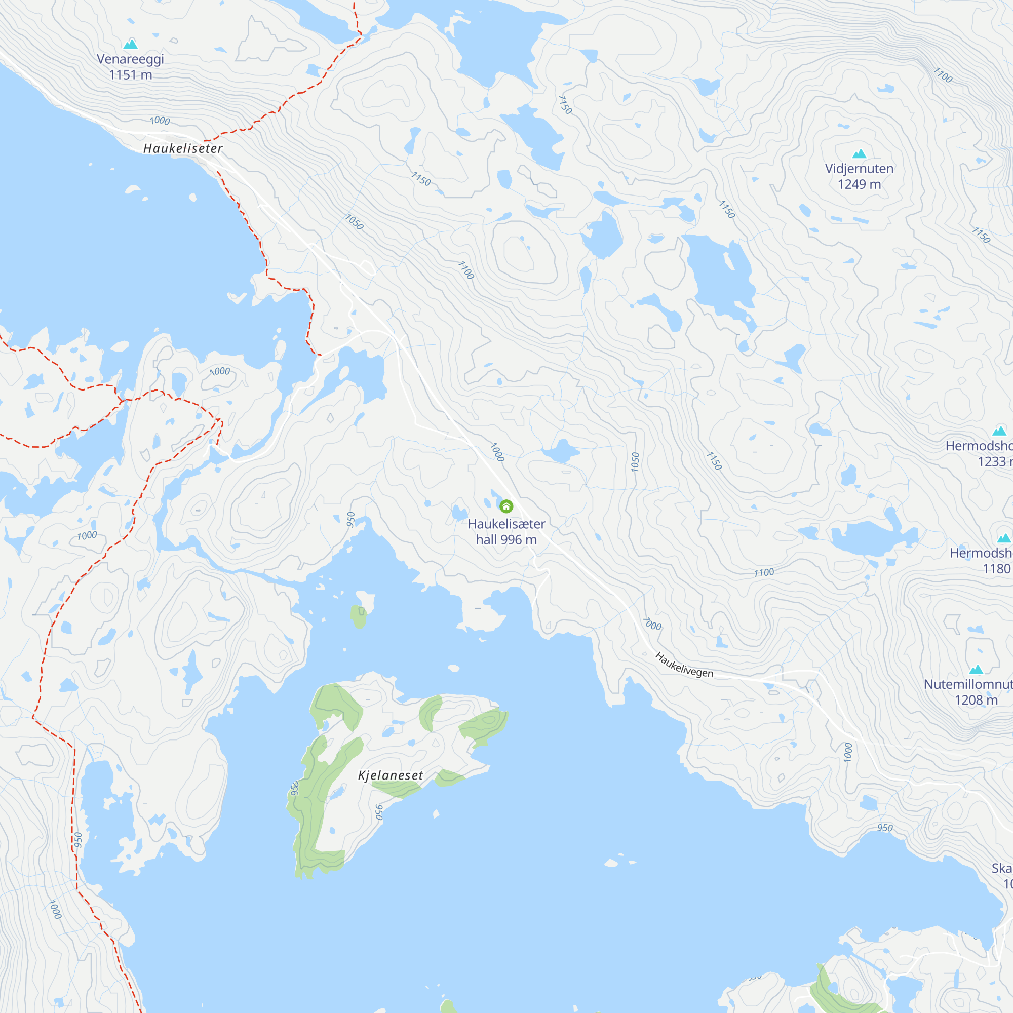 Haukelisæter hall map