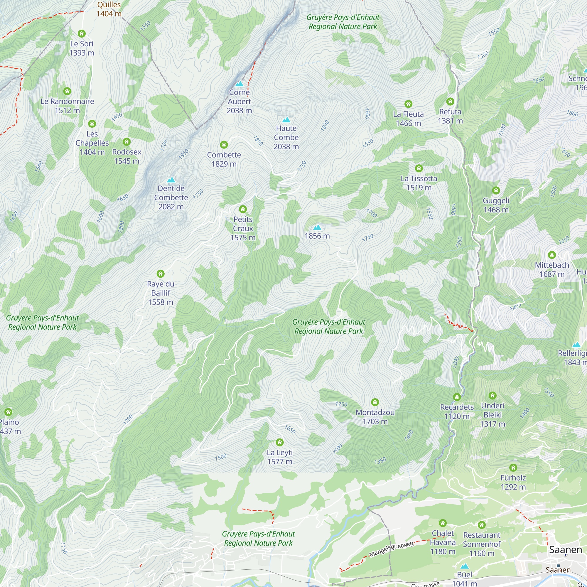 La Cergna map