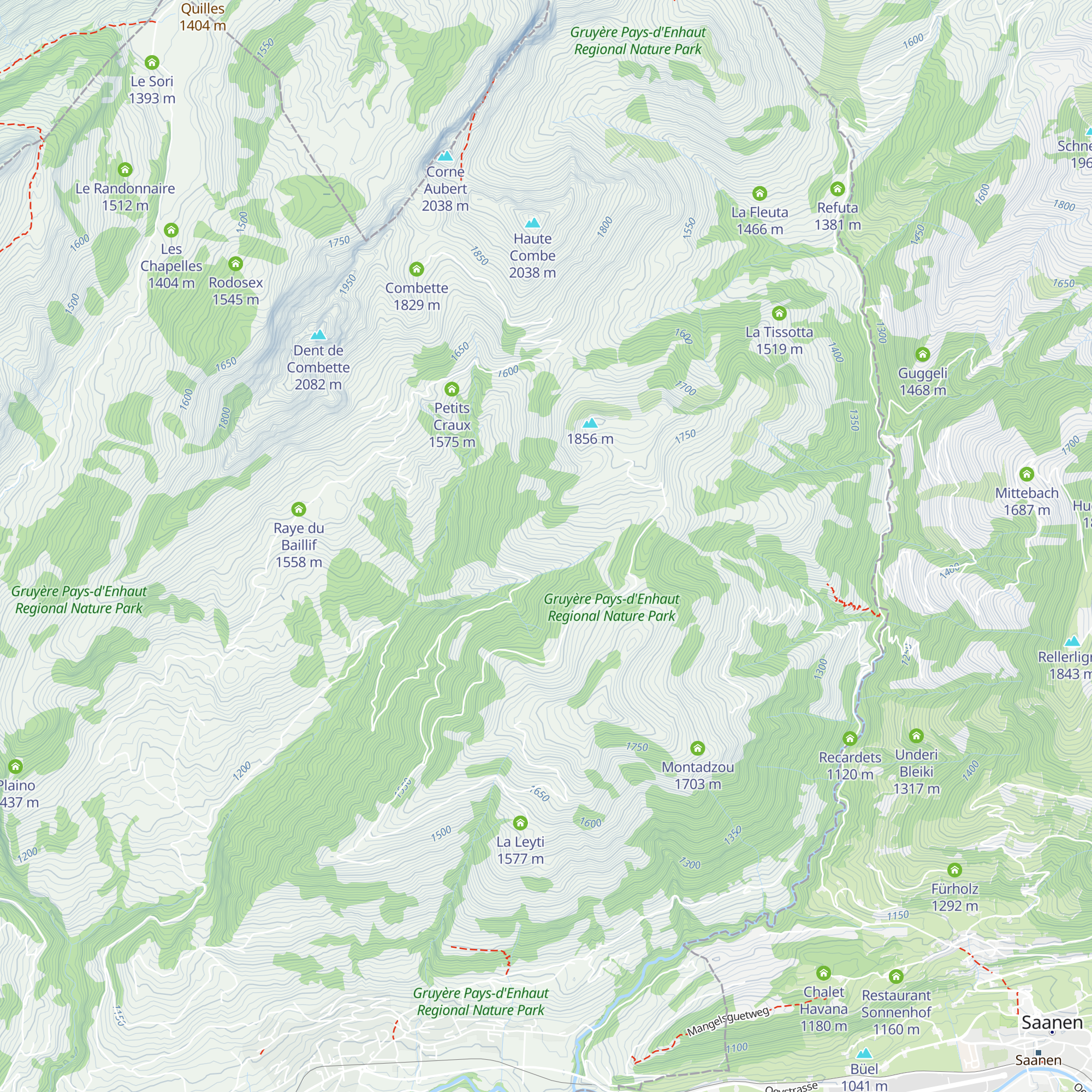 La Cergna map