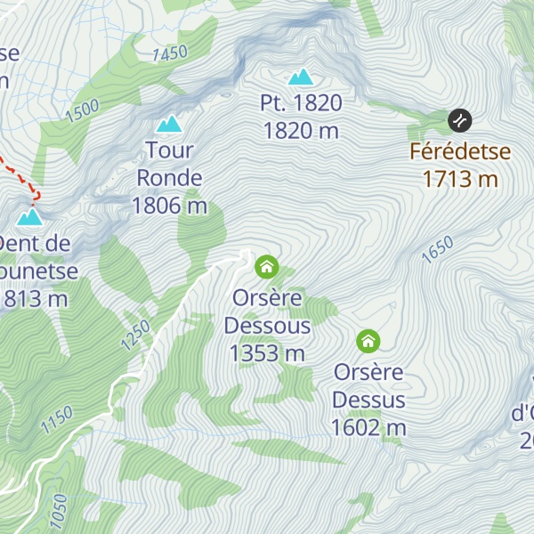 Map of Orsère Dessous
