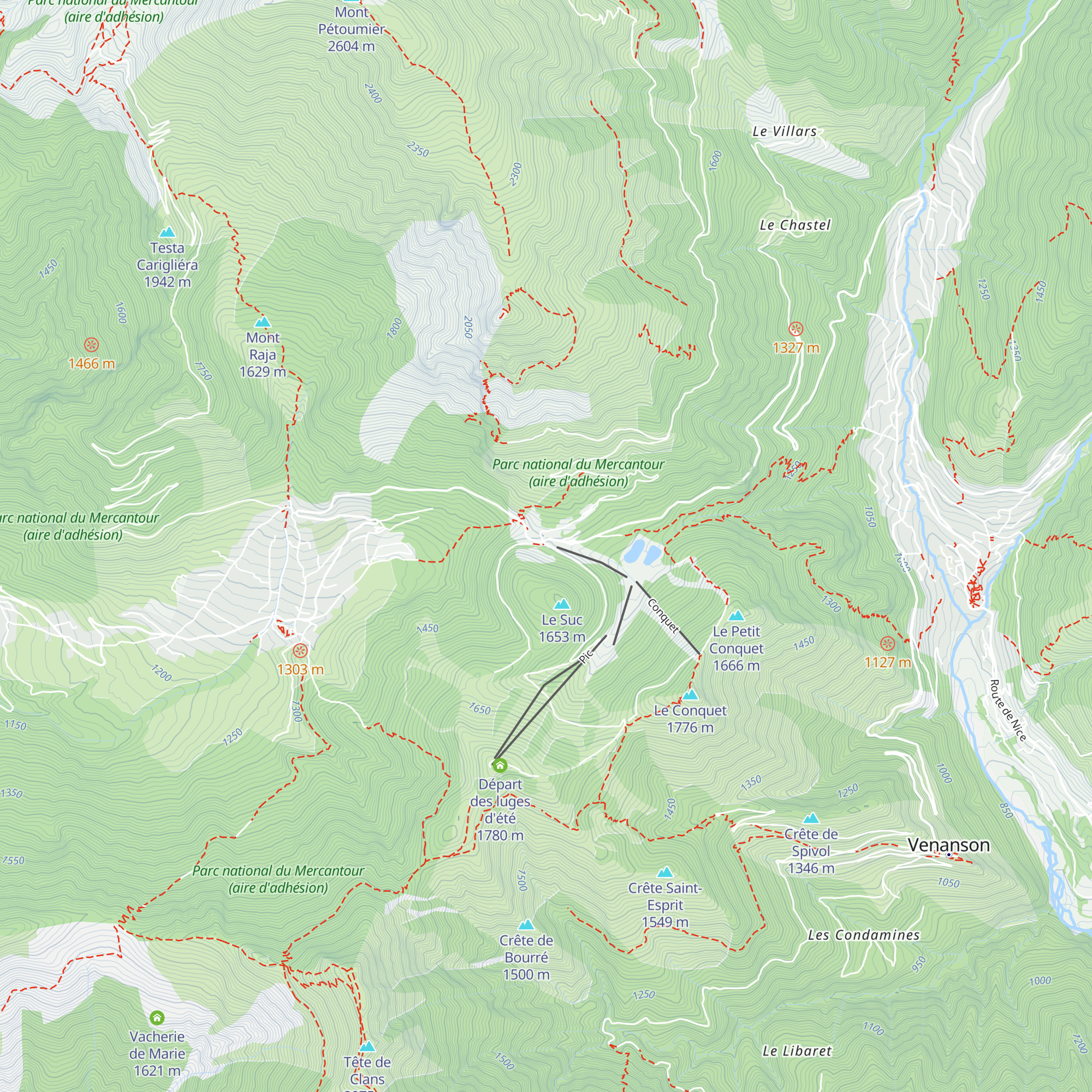 Bureau d'information touristique de Valdeblore - La Colmiane map