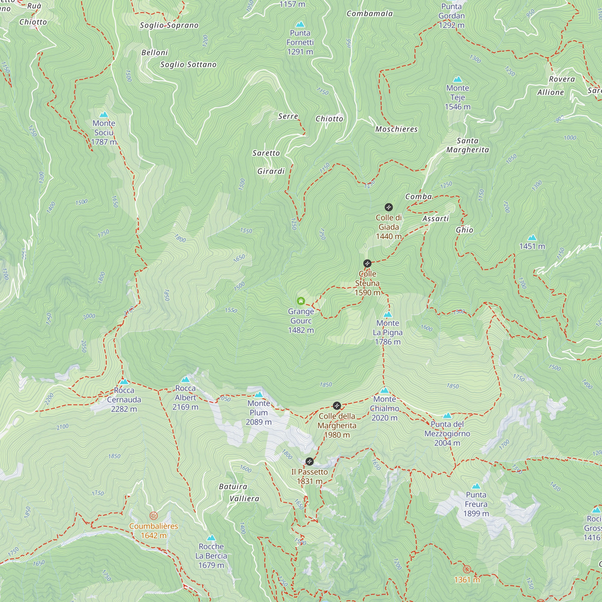 Grange Gourc map