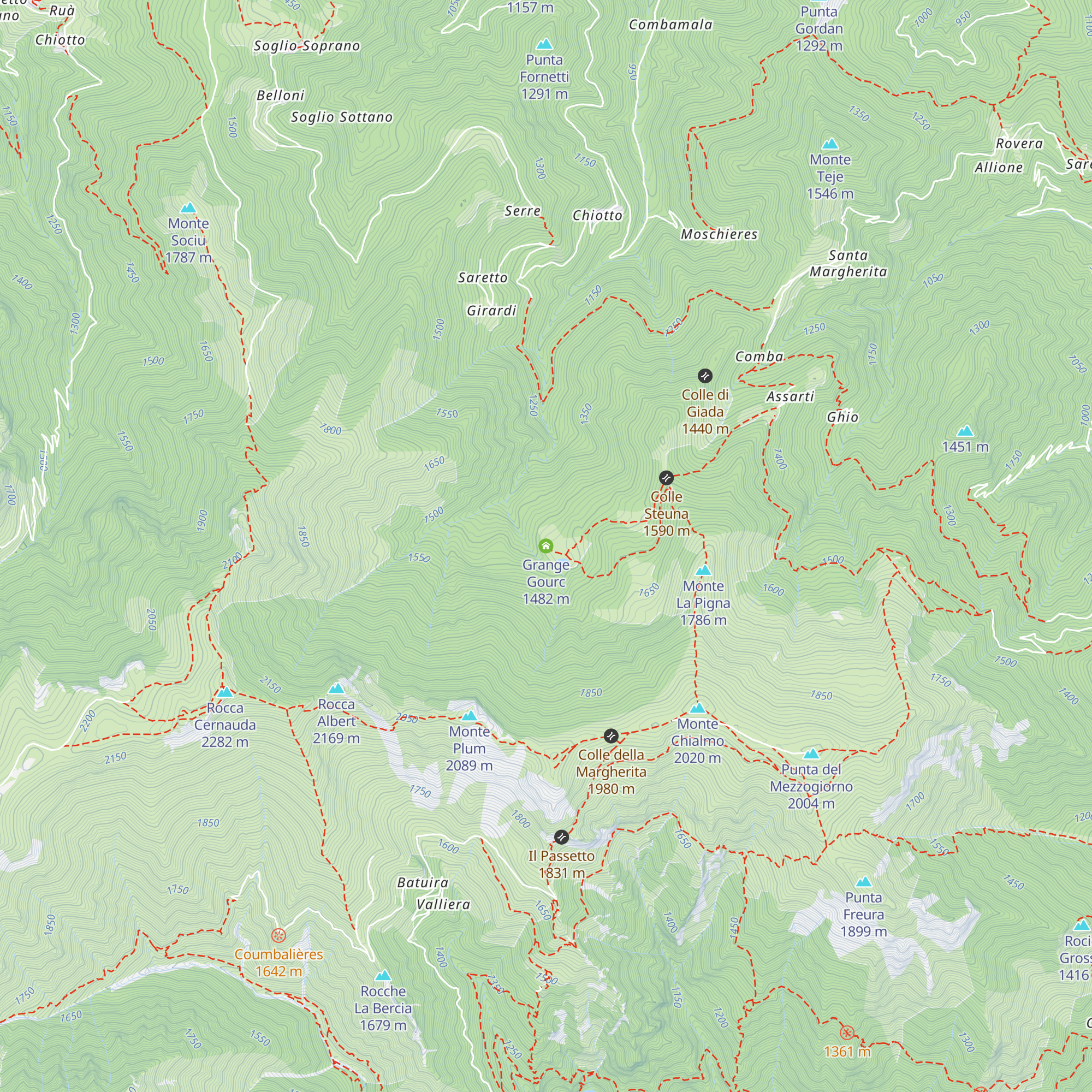 Grange Gourc map