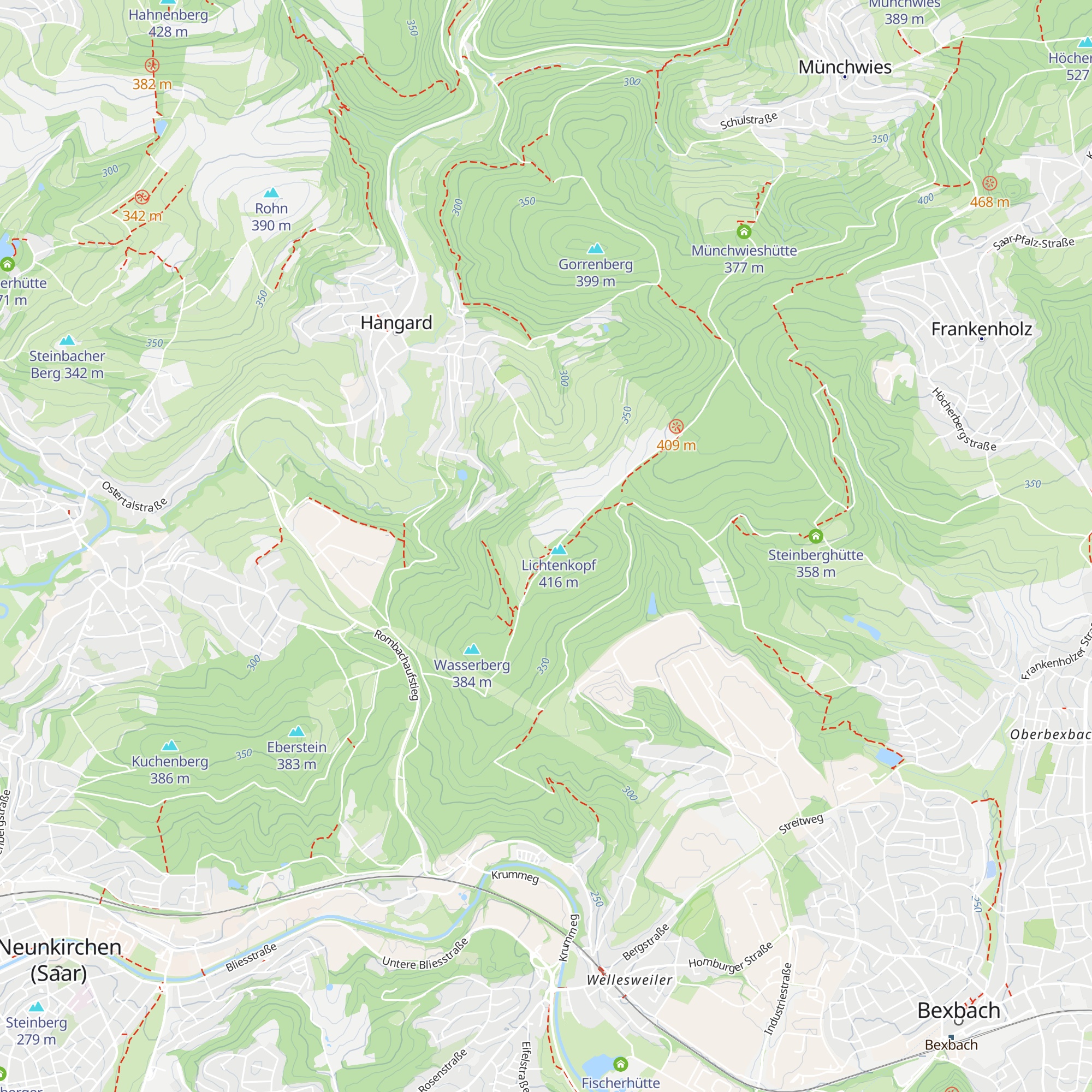 Lichtenkopfhütte map
