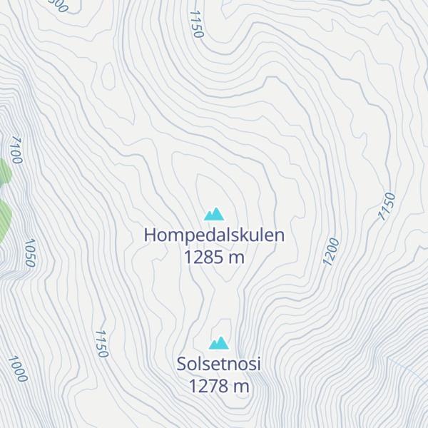 Map of Hompedalskulen