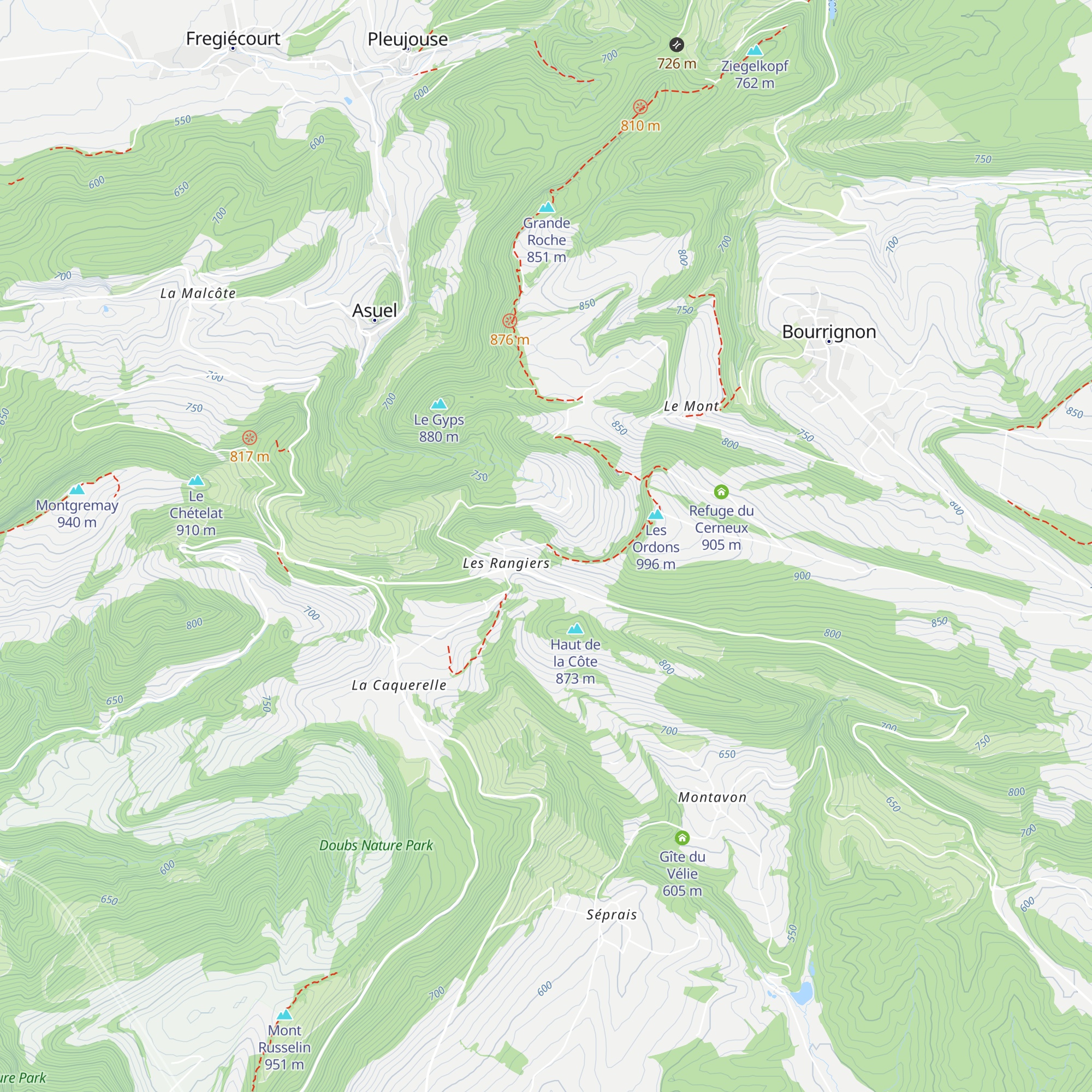 Cabane des Ordons map