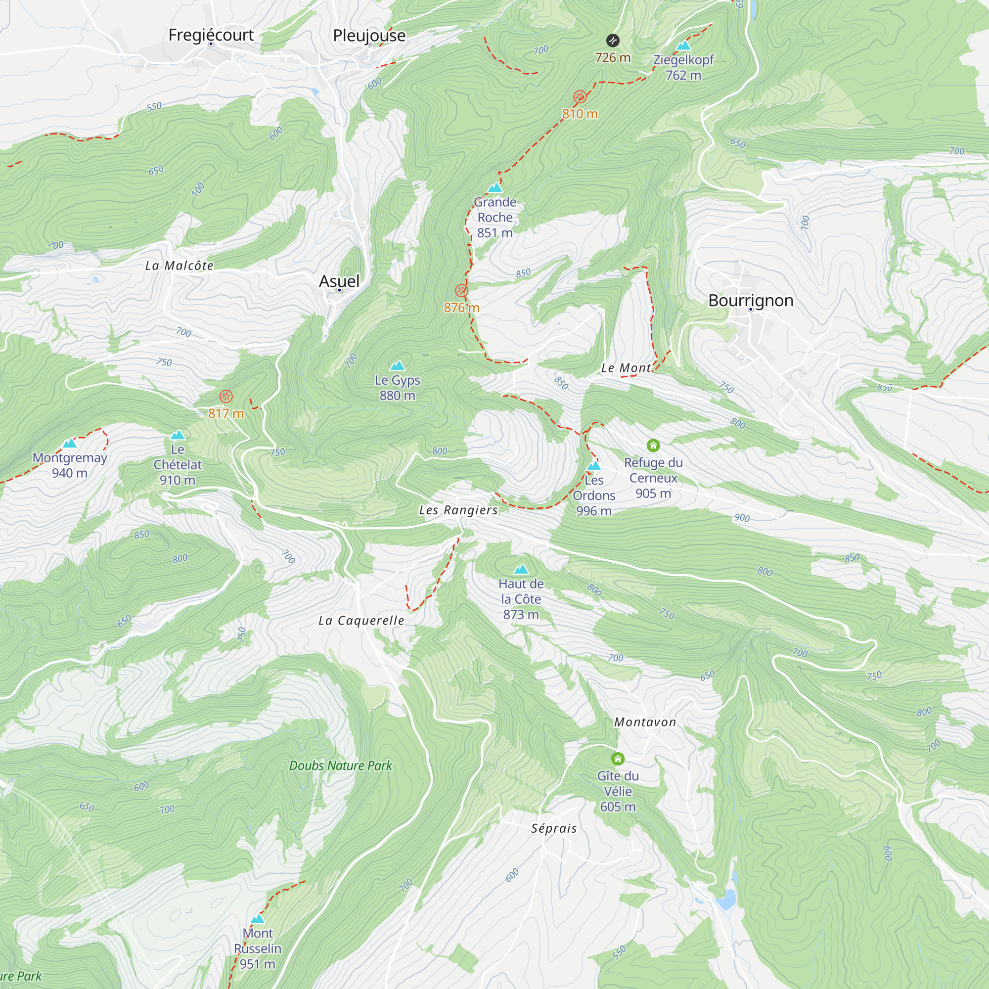 Cabane des Ordons map