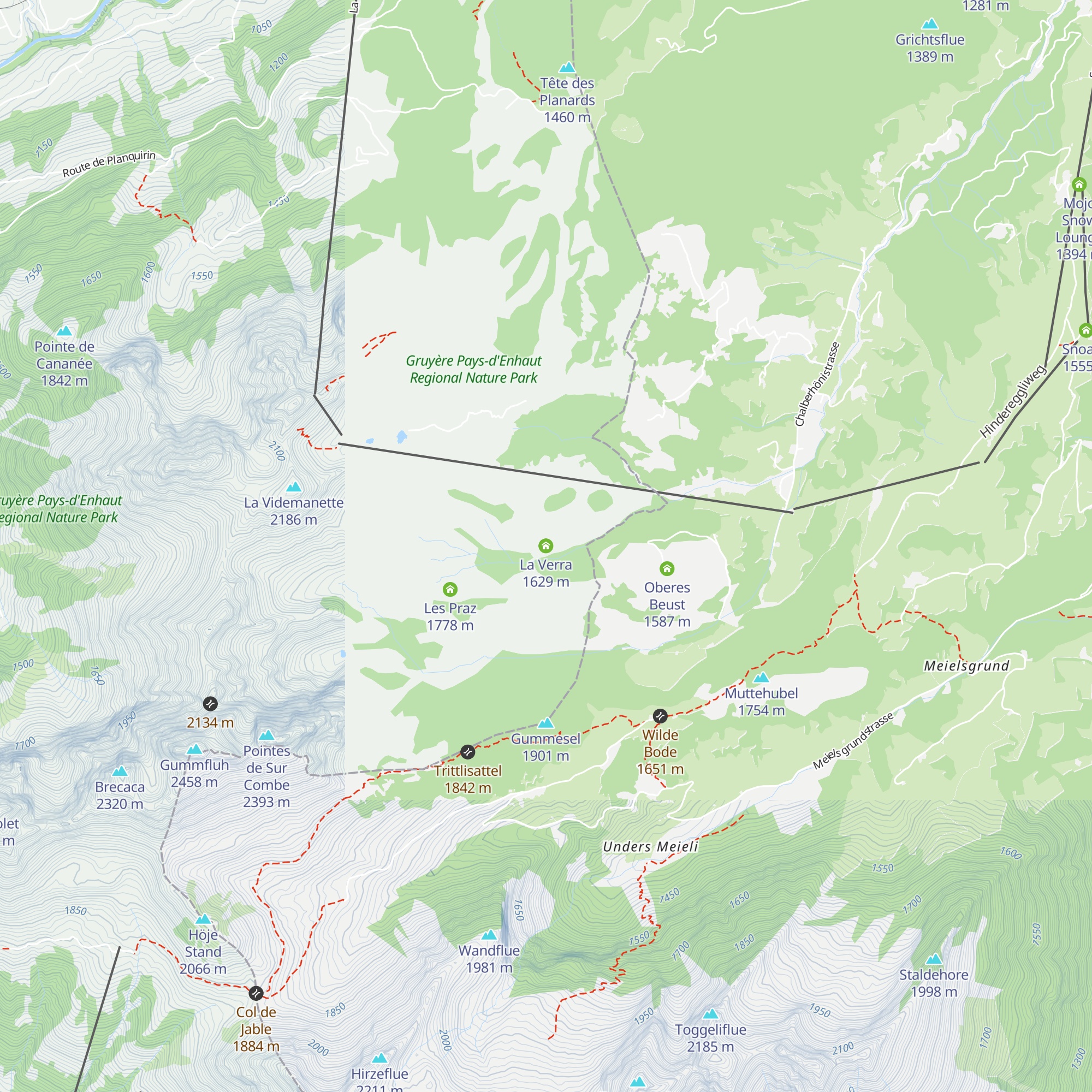 La Verra map