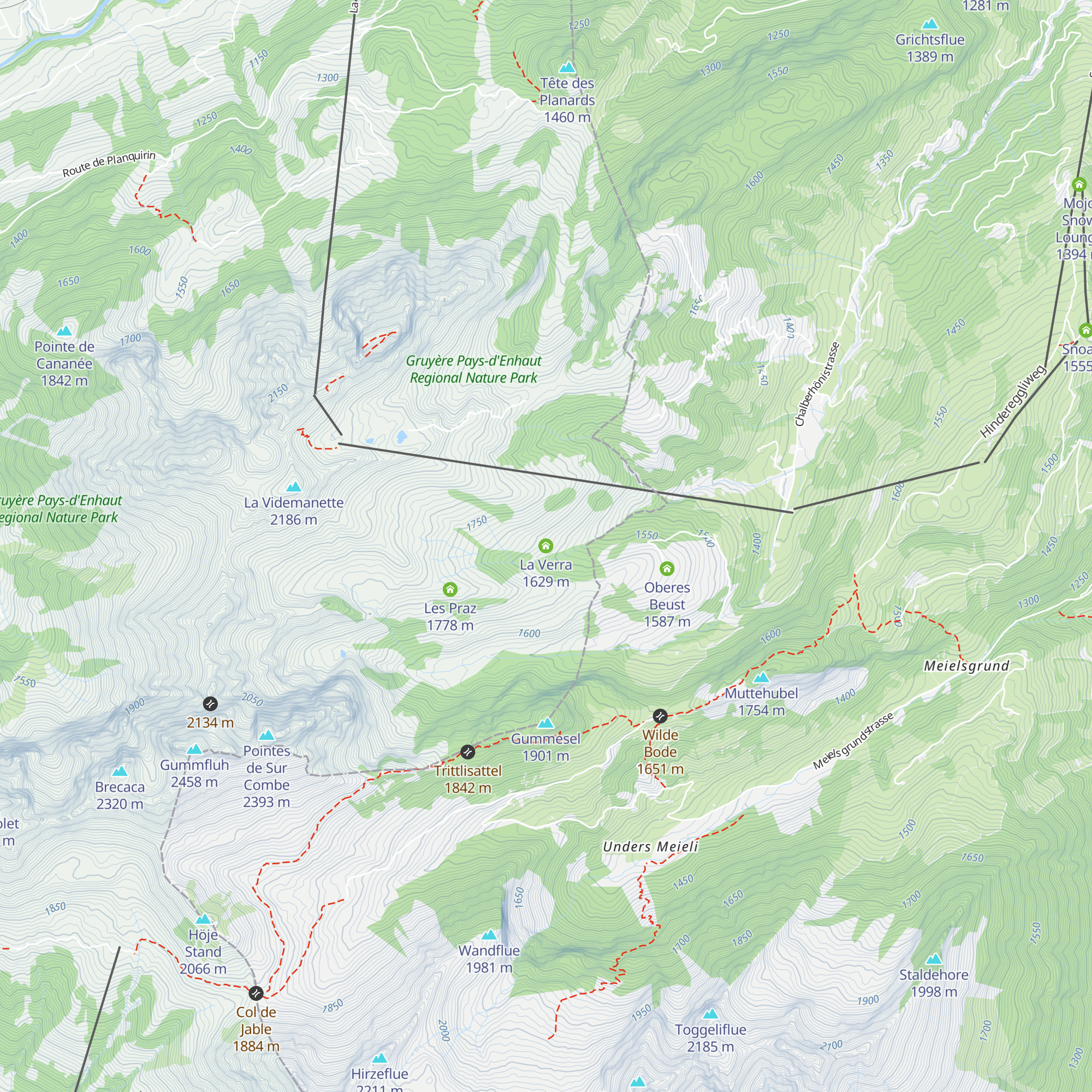 La Verra map