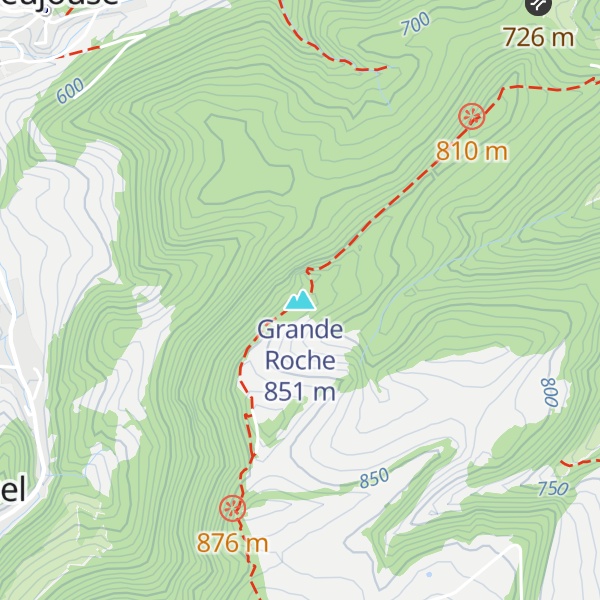 Map of Grande Roche