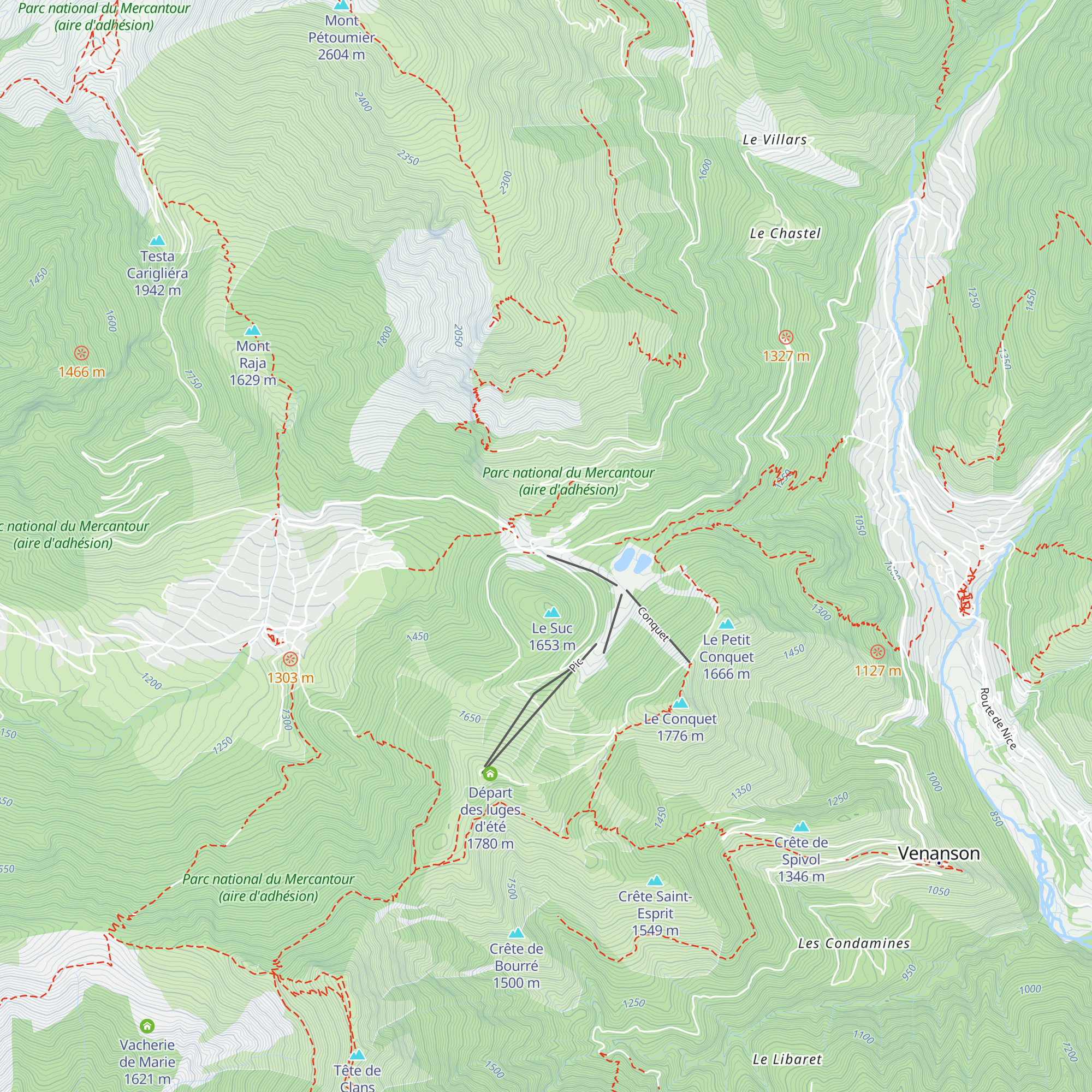 La Barquette map