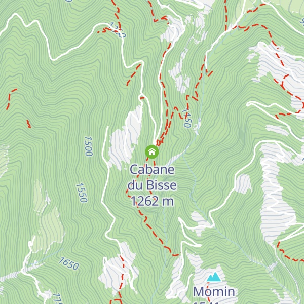 Map of Cabane du Bisse