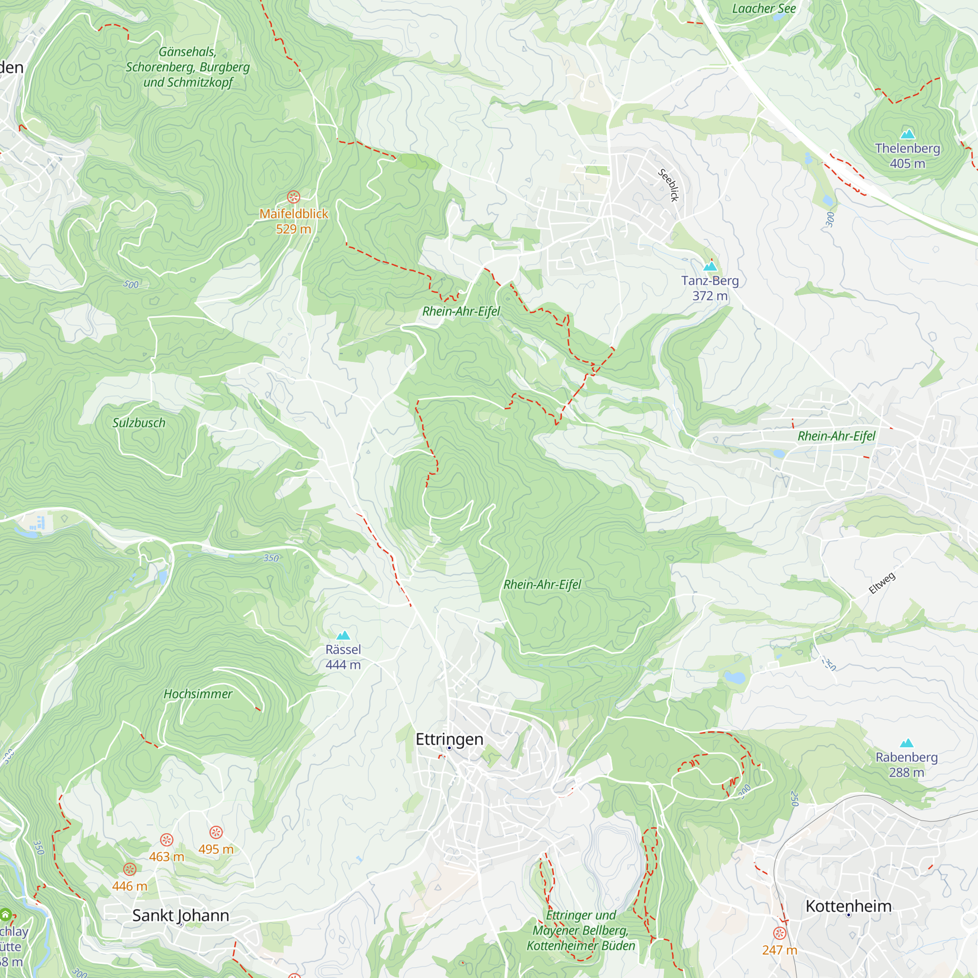 Genovefahütte map