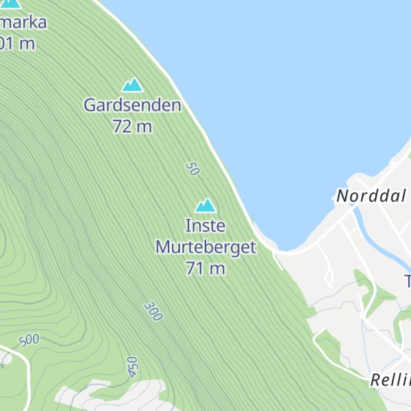 Map of Inste Murteberget