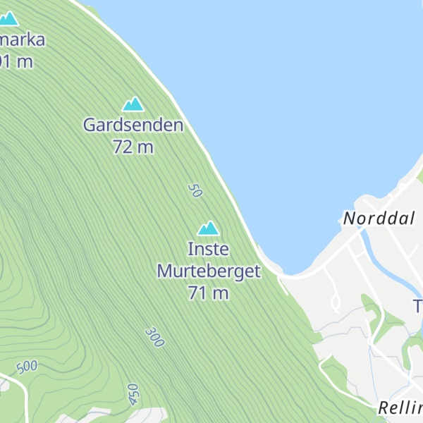 Map of Murteberget
