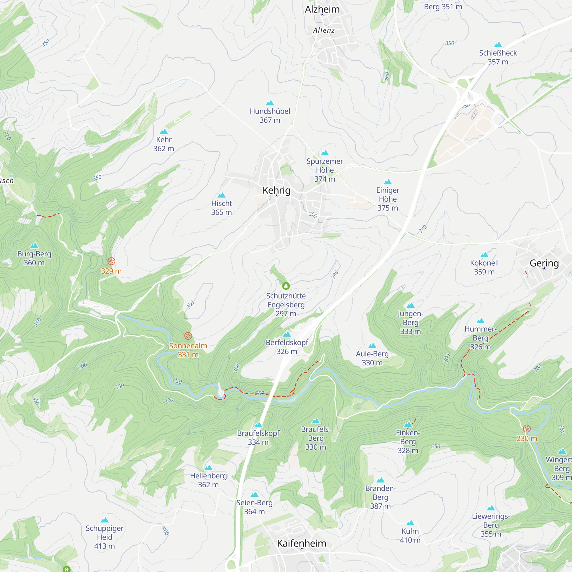 Schutzhütte Engelsberg map