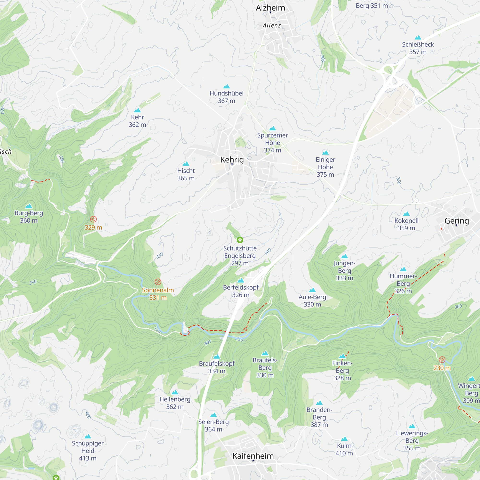 Schutzhütte Engelsberg map
