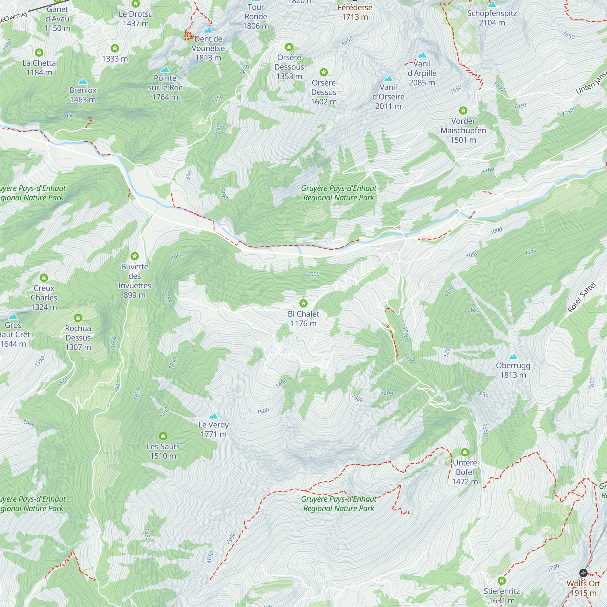 Bi Chalet map