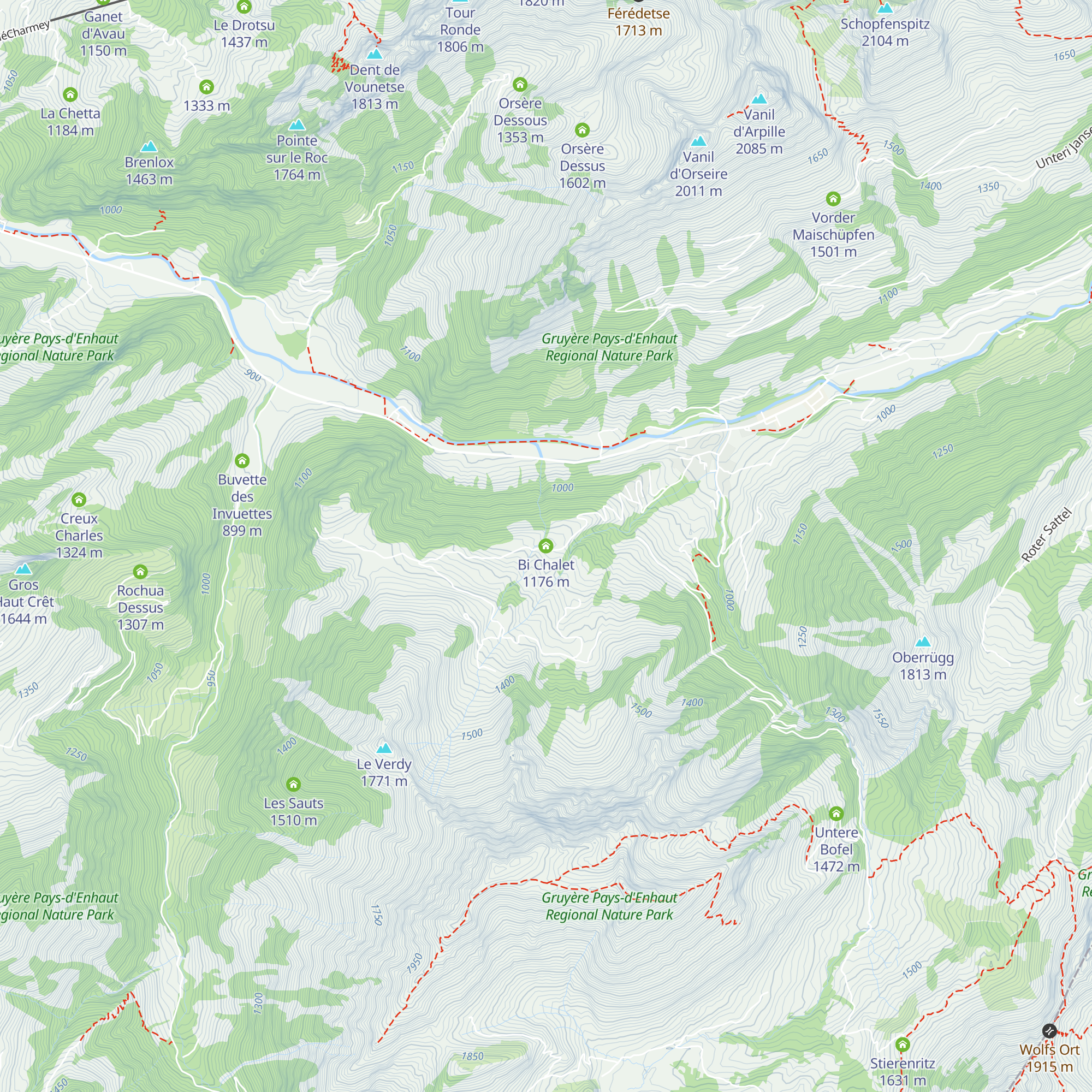 Bi Chalet map