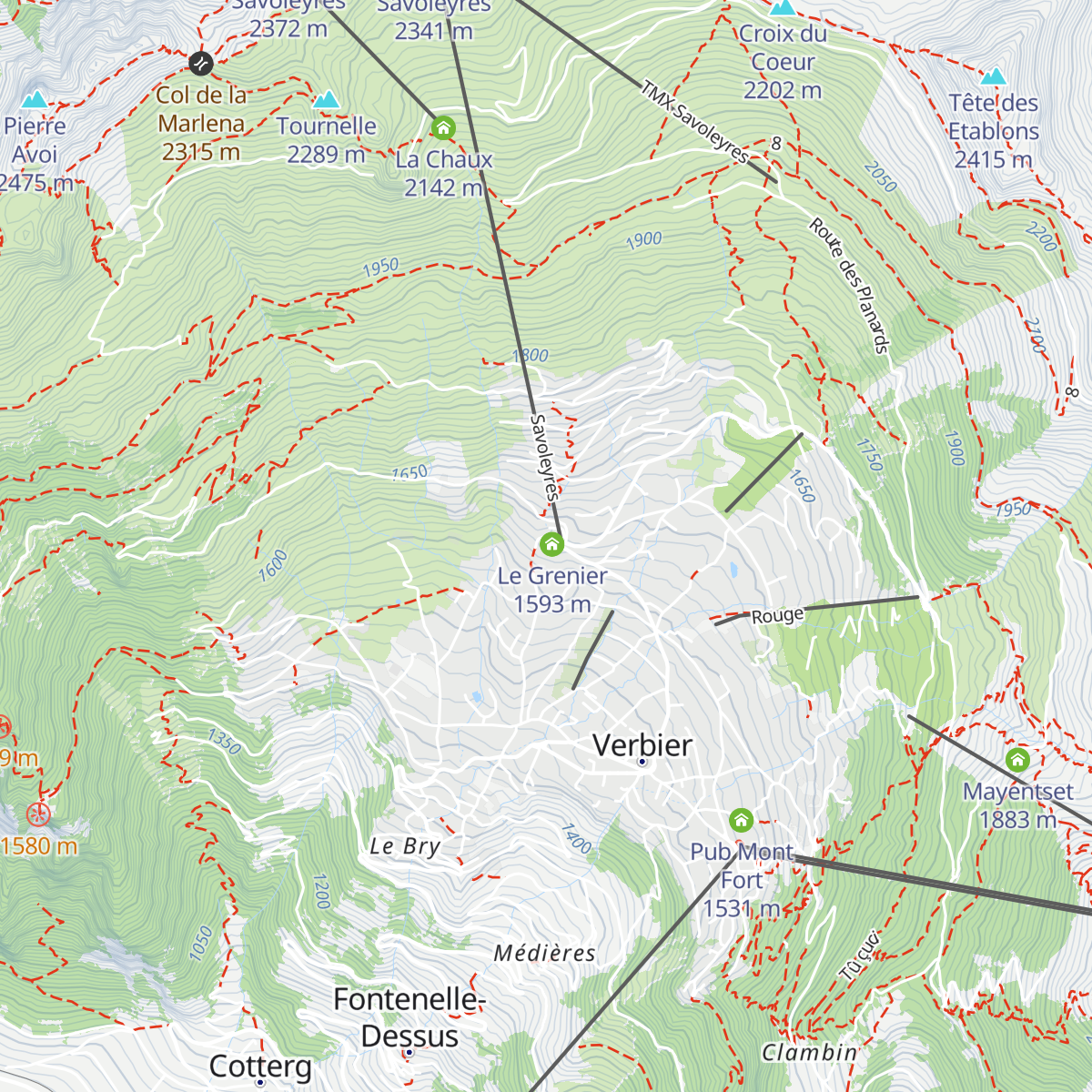 La Table d'Adrien map