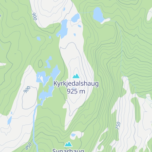 Map of Kyrkjedalshaug