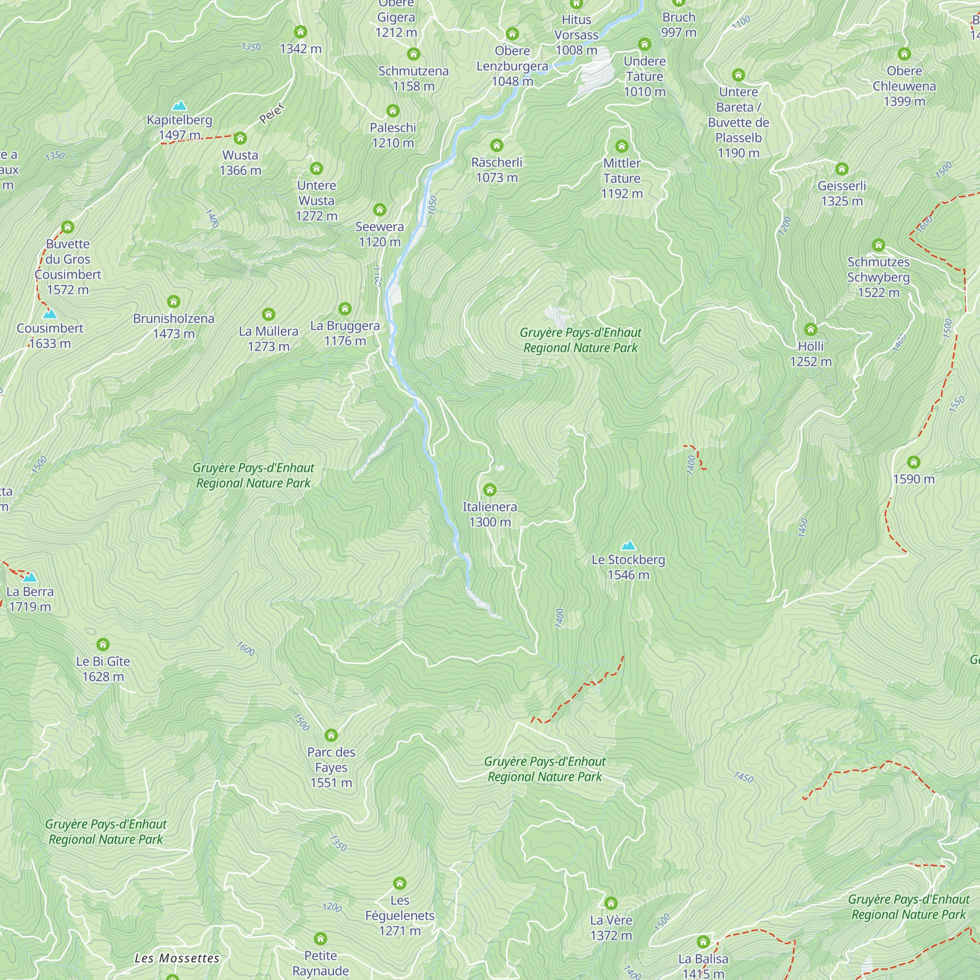 Italienera map