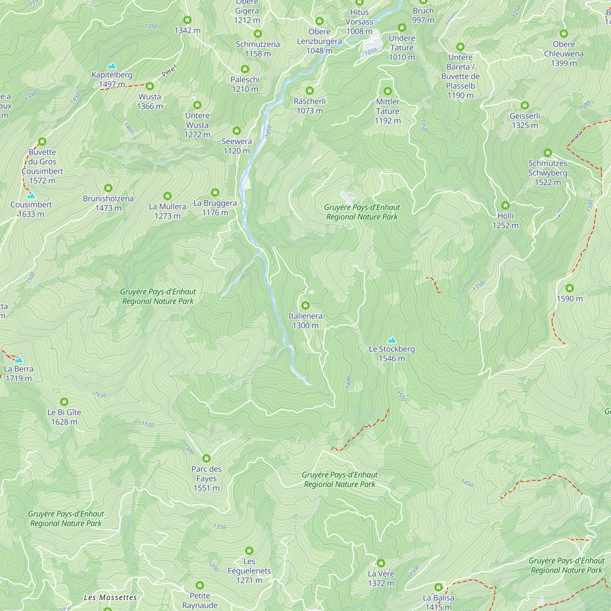 Italienera map