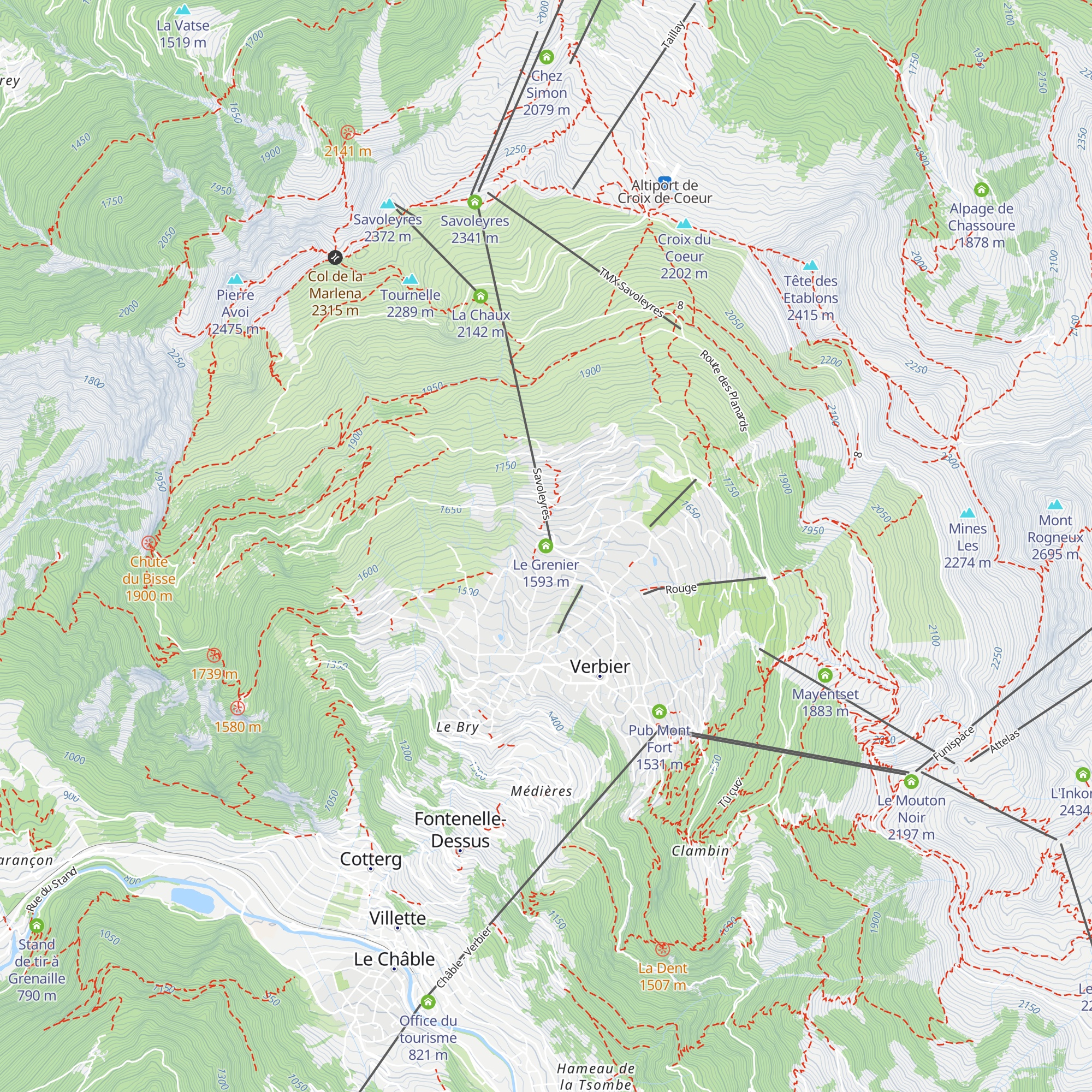 Le Grenier map