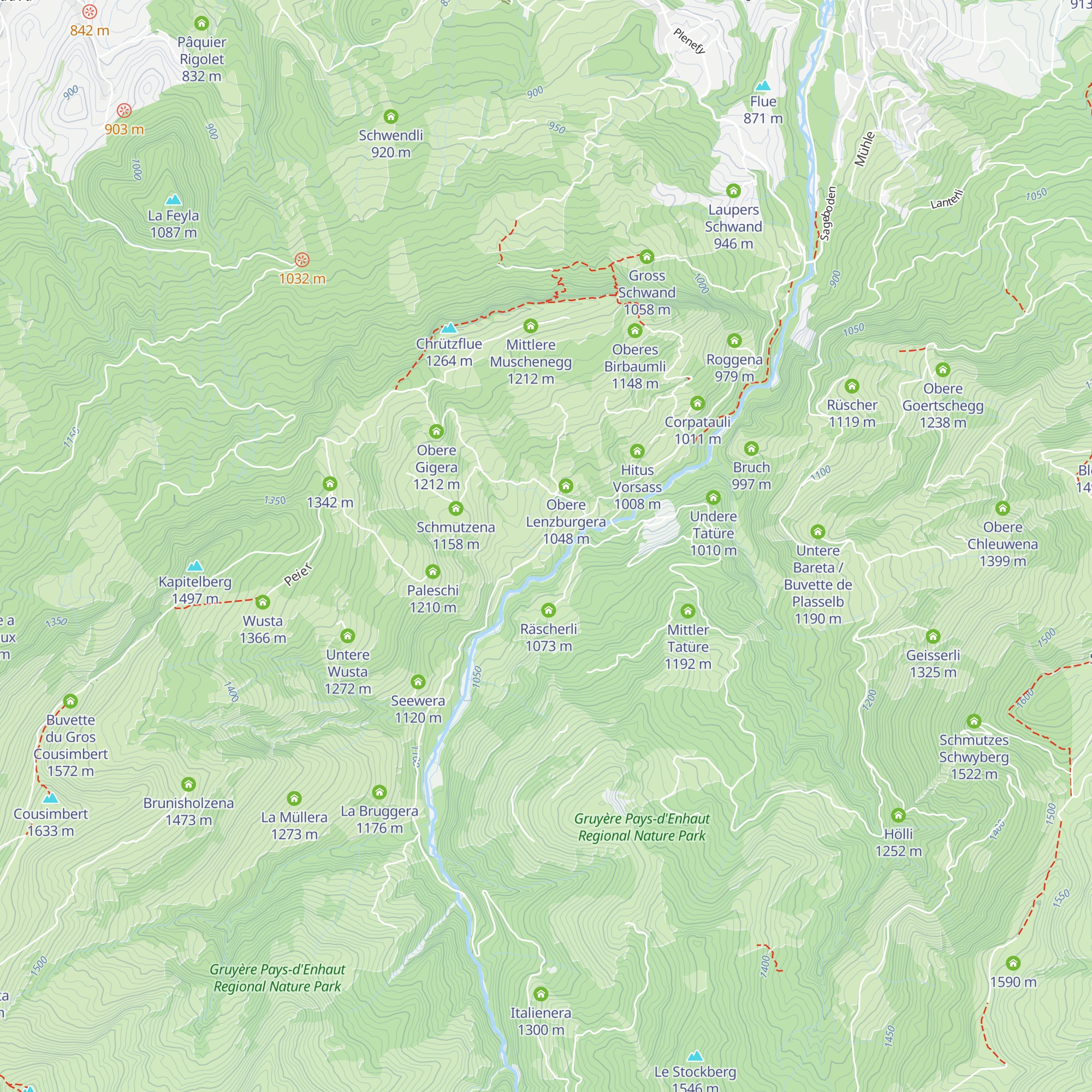 Buvette Feyersaga map