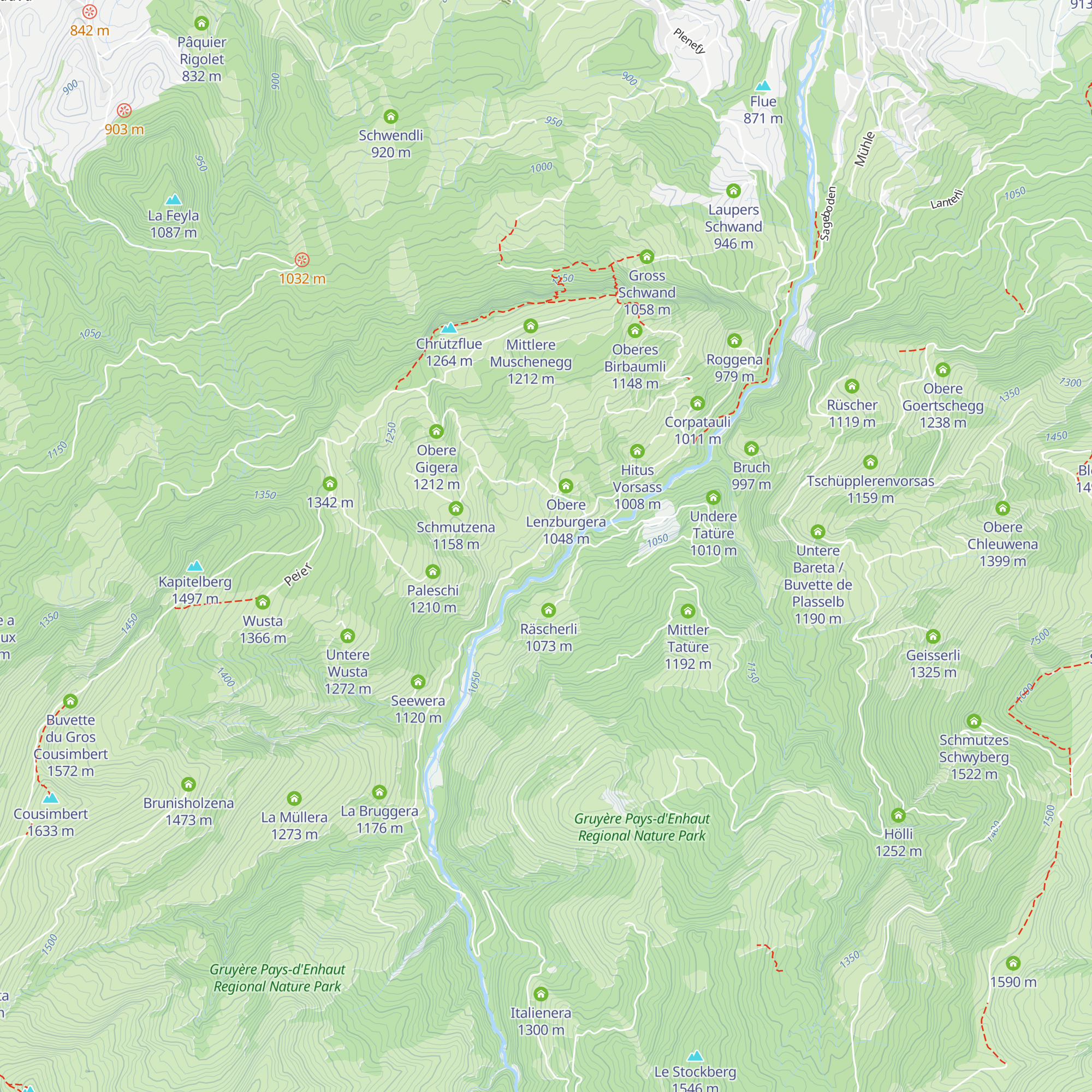 Buvette Feyersaga map
