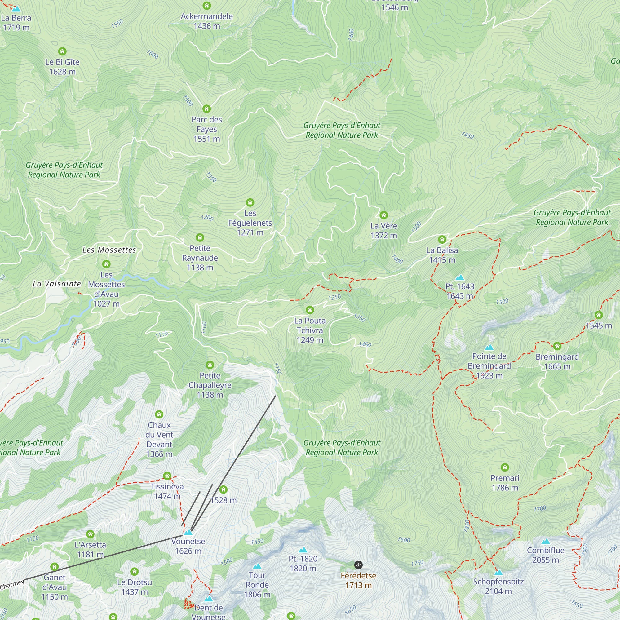 La Pouta Tchivra map