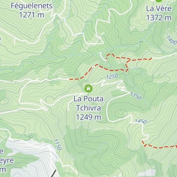 Map of La Pouta Tchivra