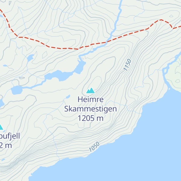 Map of Heimre Skammestigen