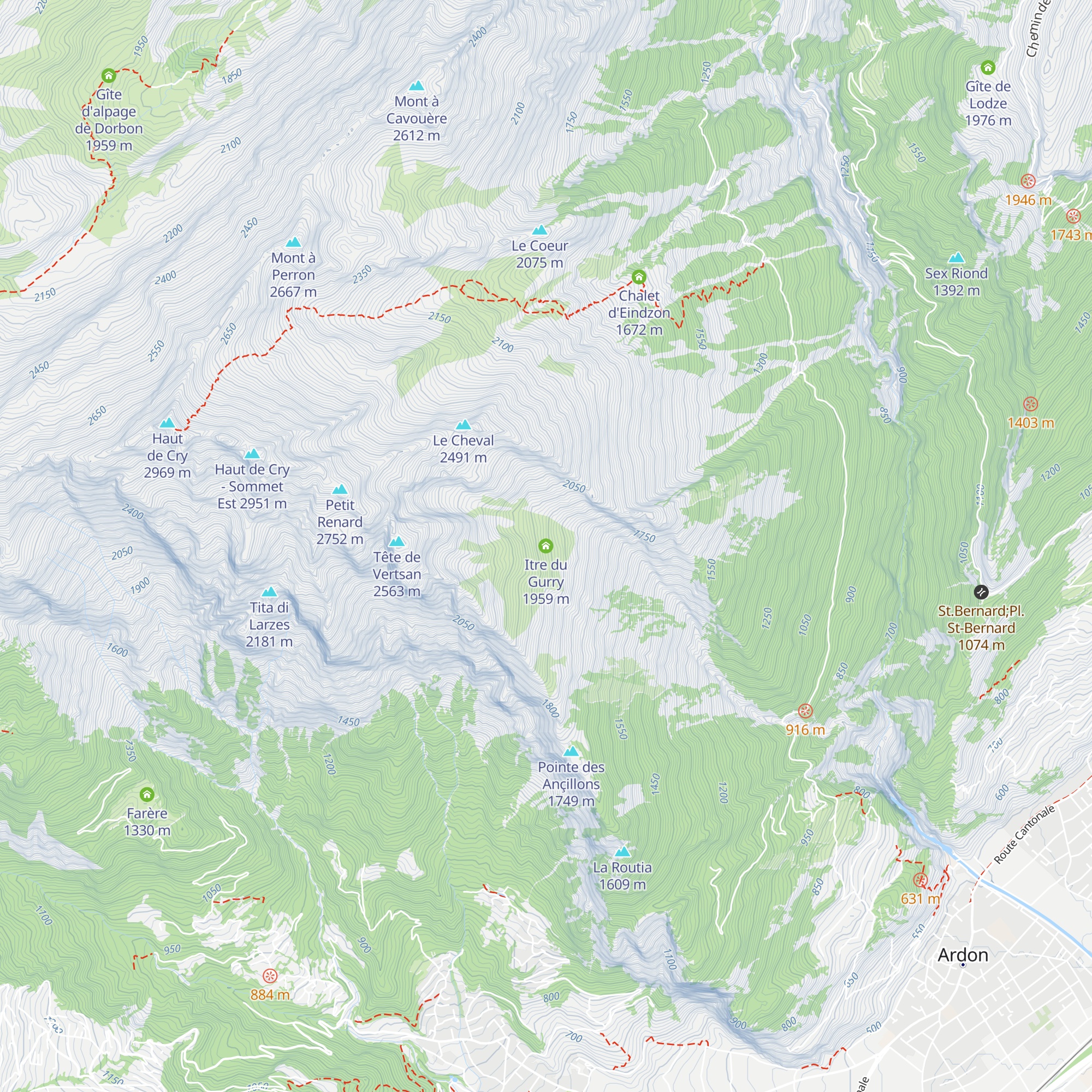 Itre du Gurry map