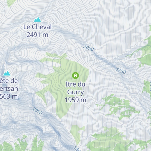 Map of Itre du Gurry