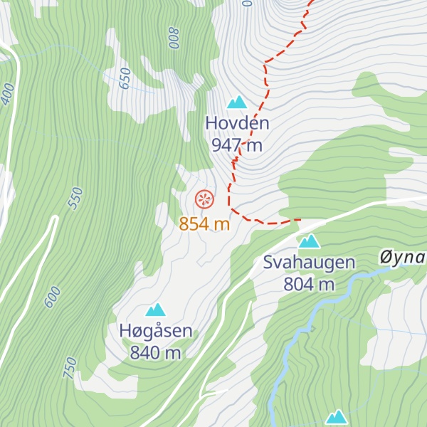 Map of Kvitaskuten