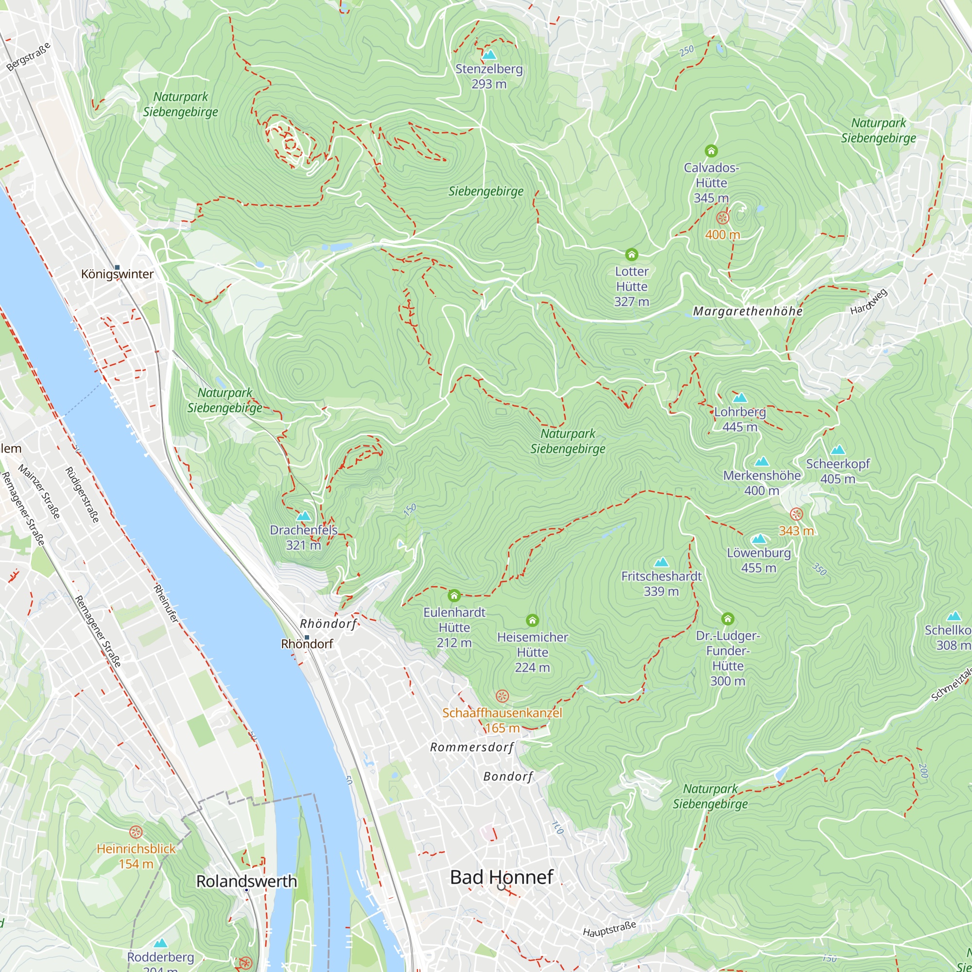 Auel-Hütte map