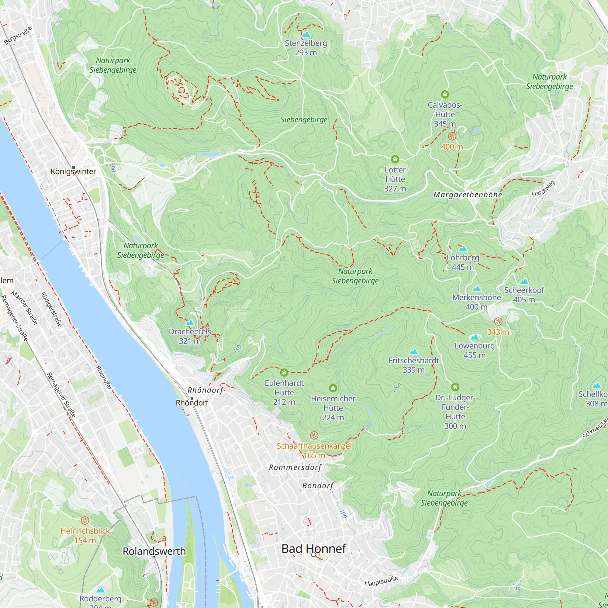 Auel-Hütte map