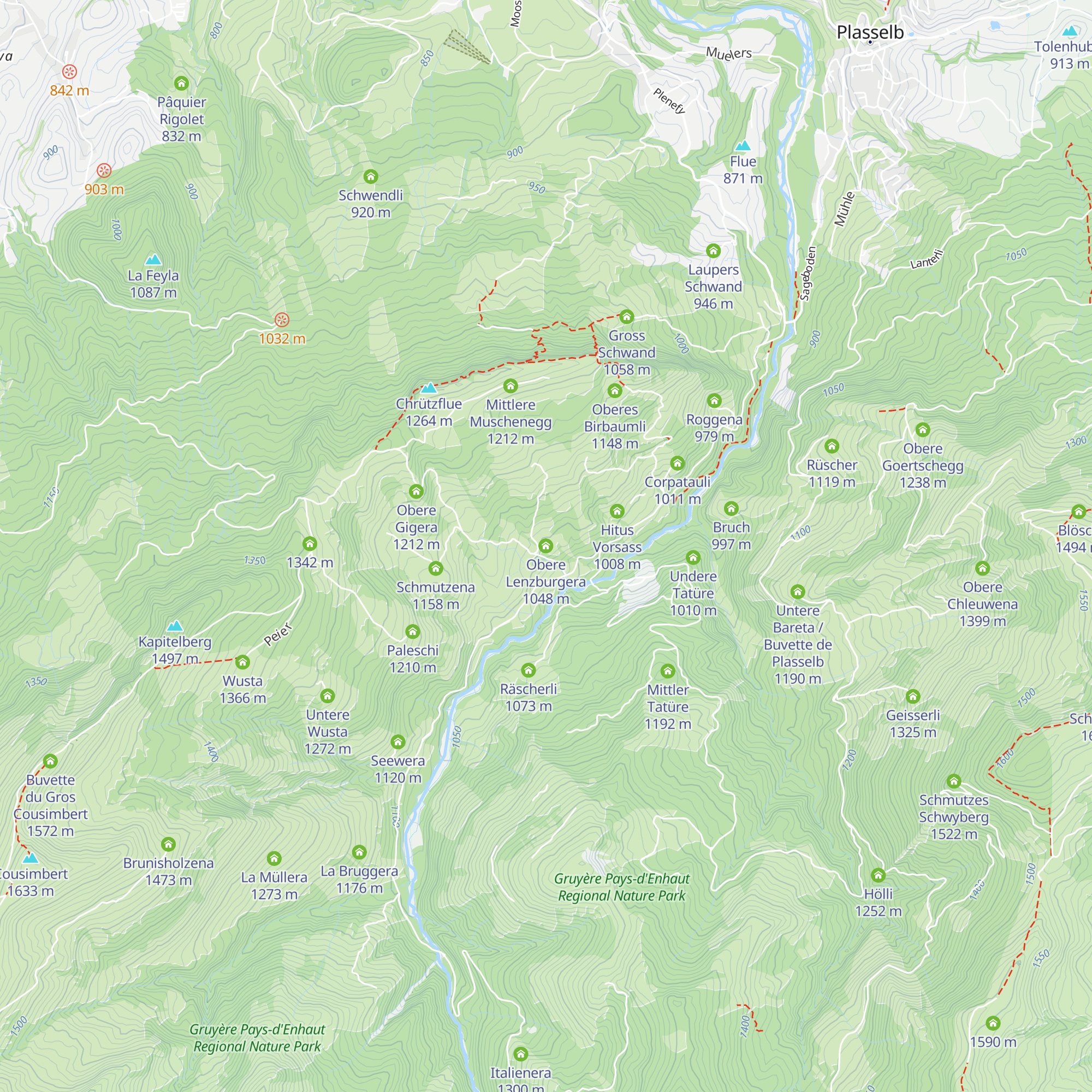 Obere Lenzburgera map