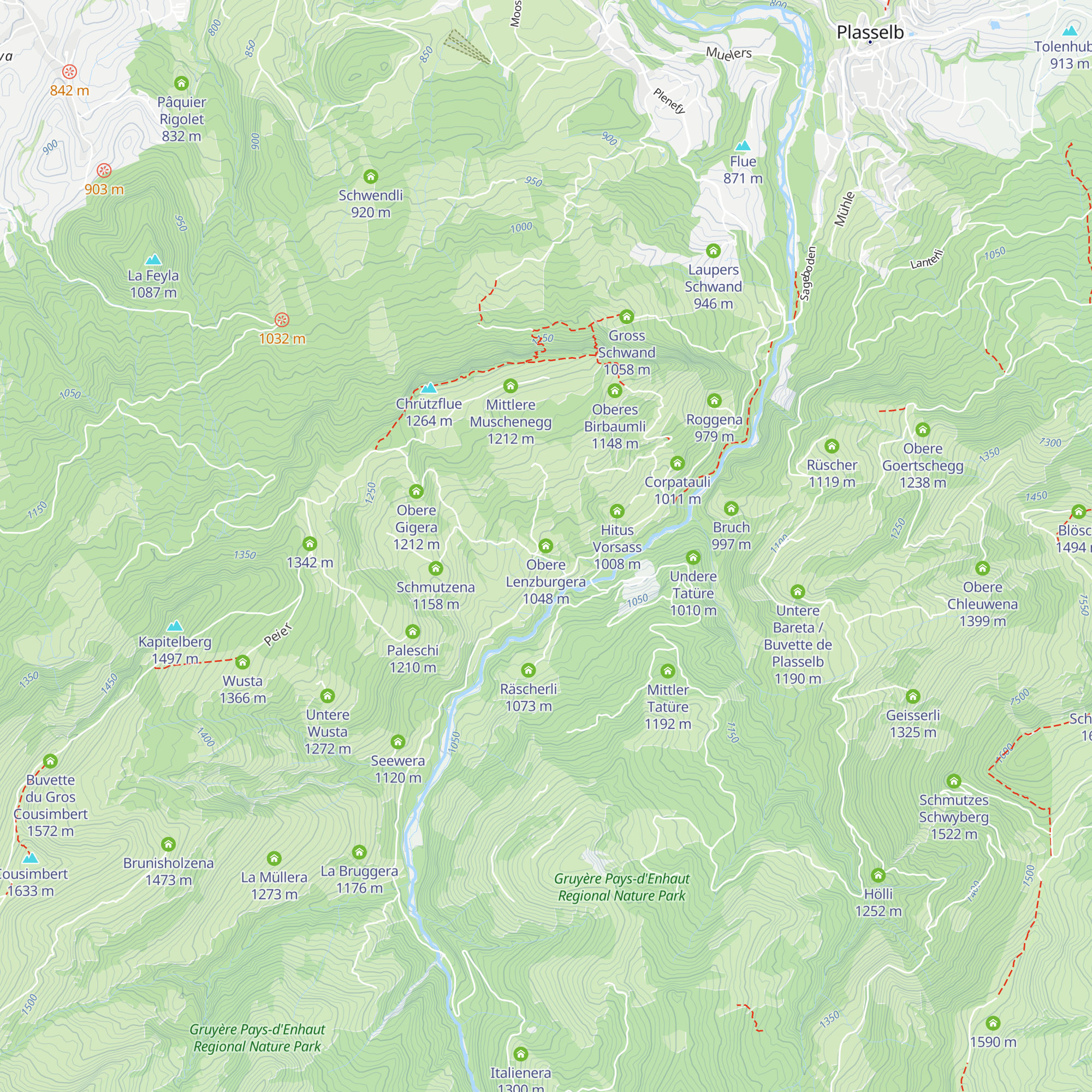 Obere Lenzburgera map