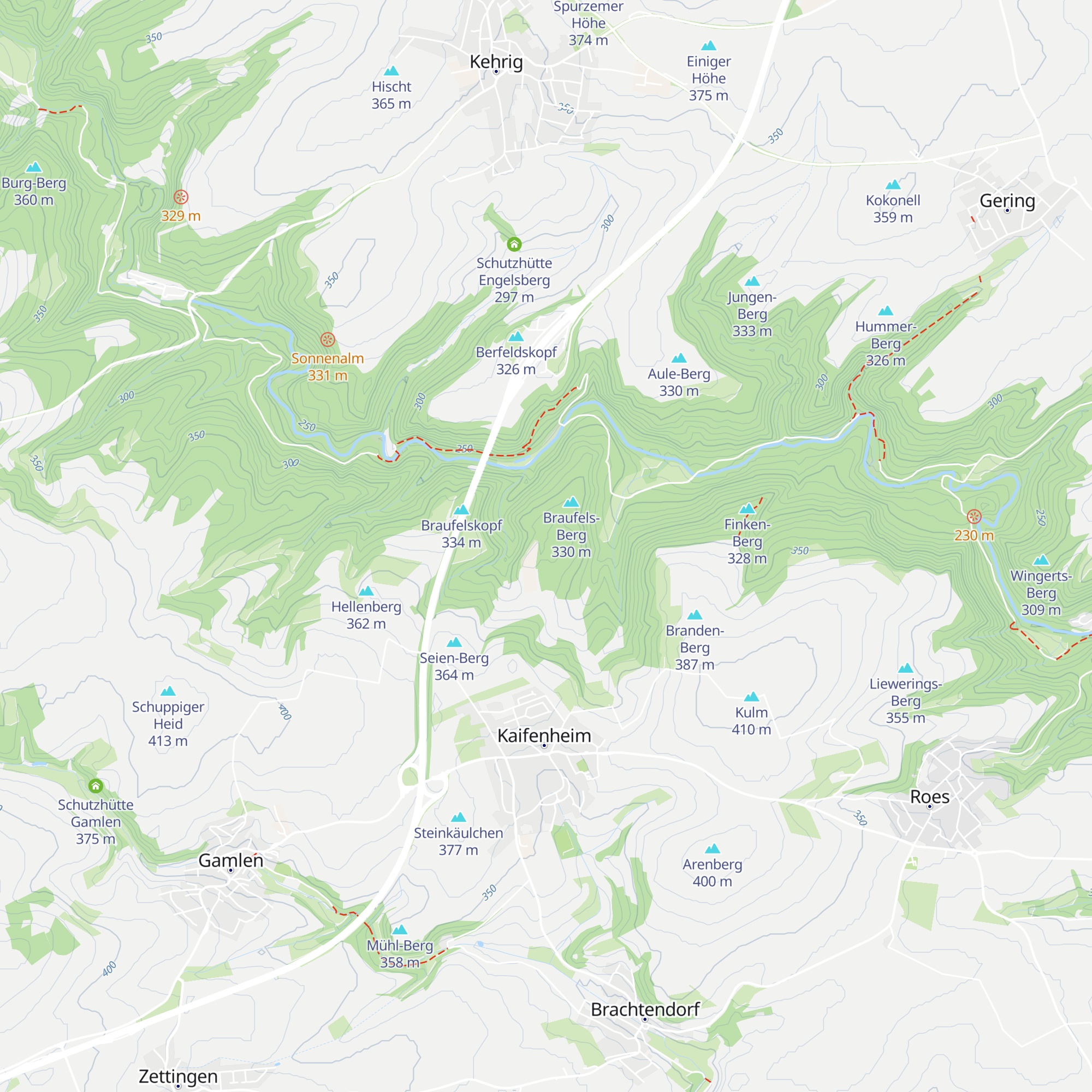 Schutzhütte Kaifenheim map