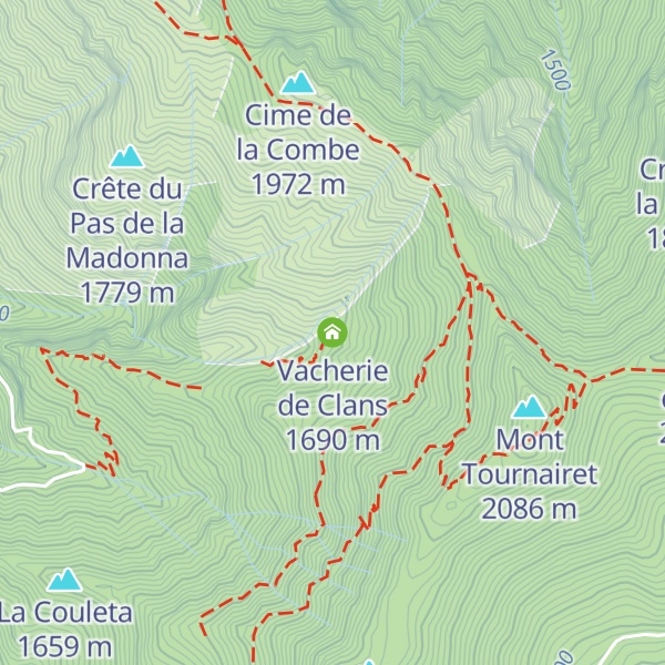 Map of Vacherie de Clans