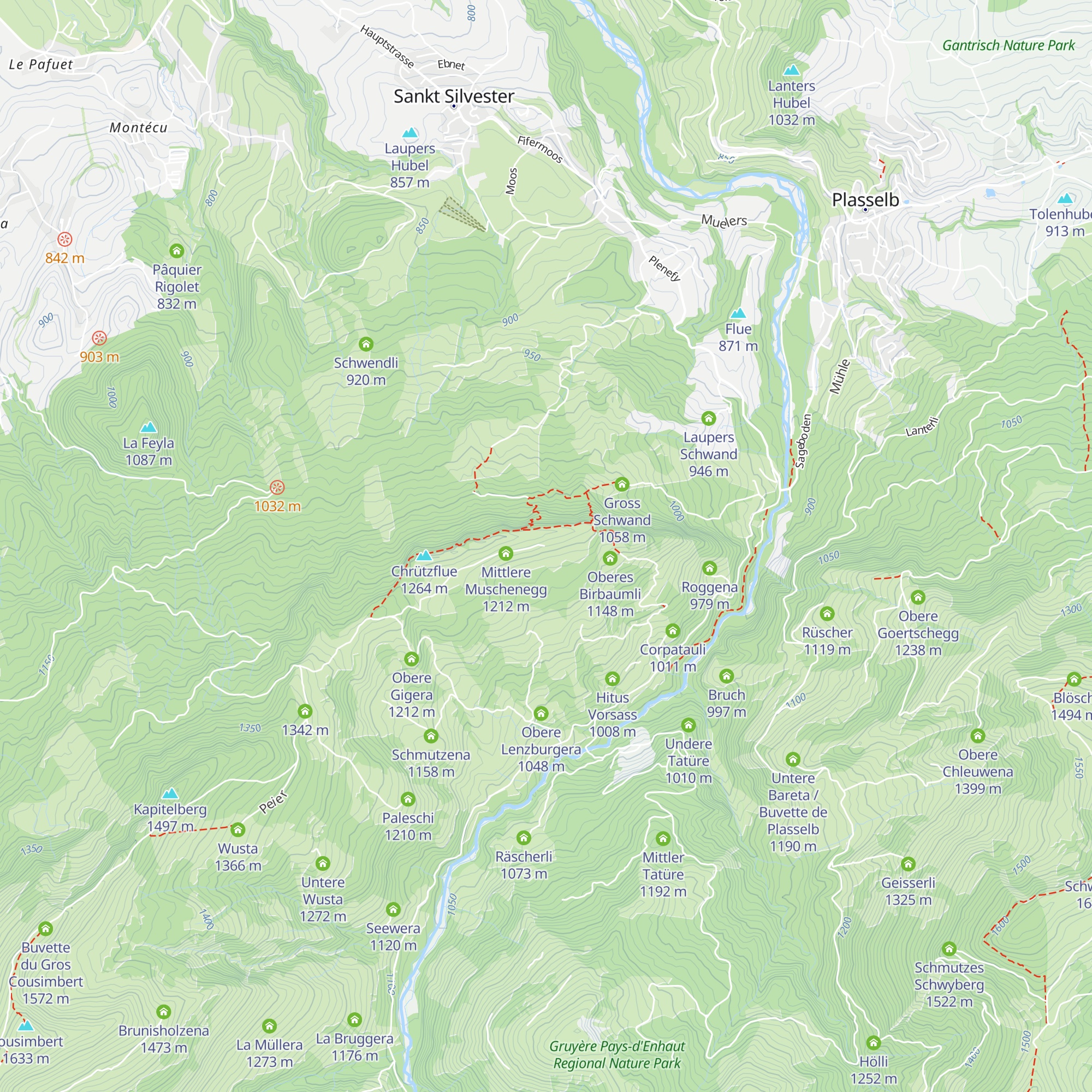 Vordere Muschenegg map