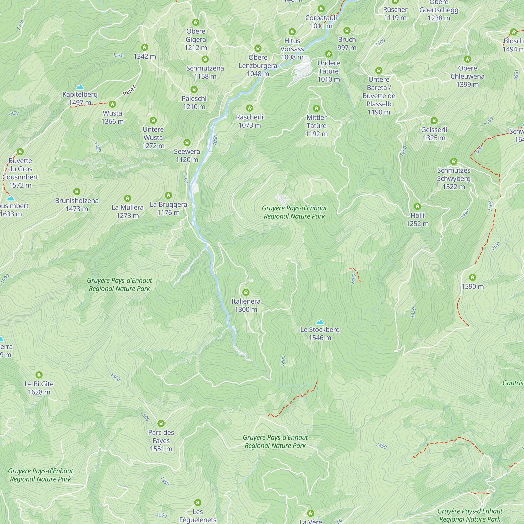 Zürgeli map