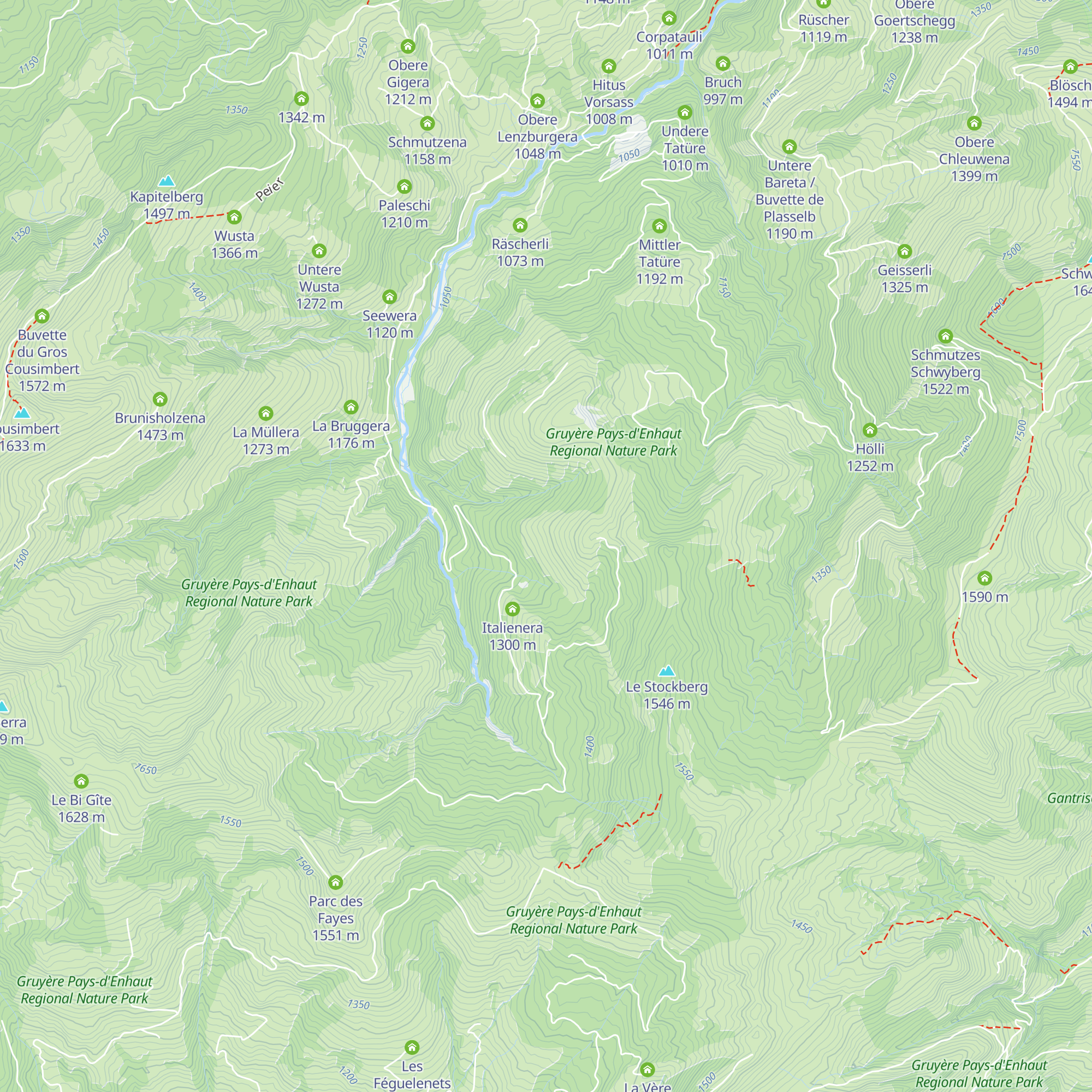 Zürgeli map